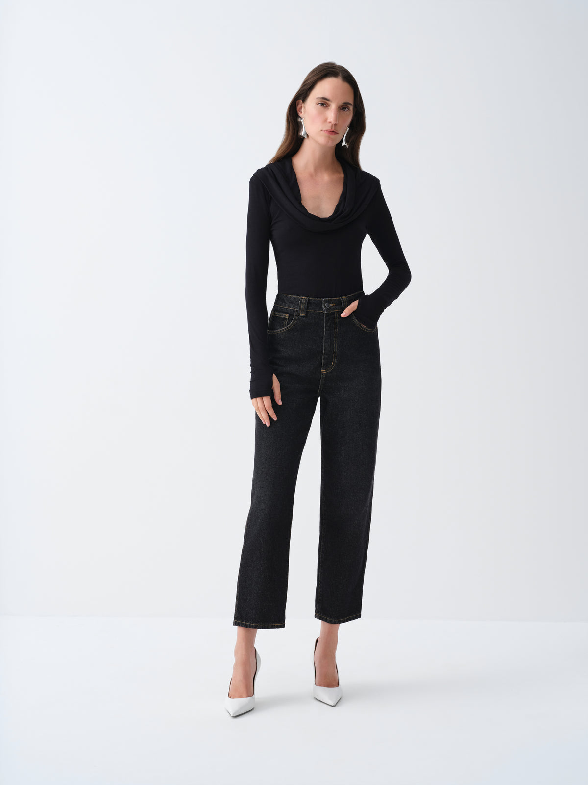 GAEL BLACK LONG SLEEVE