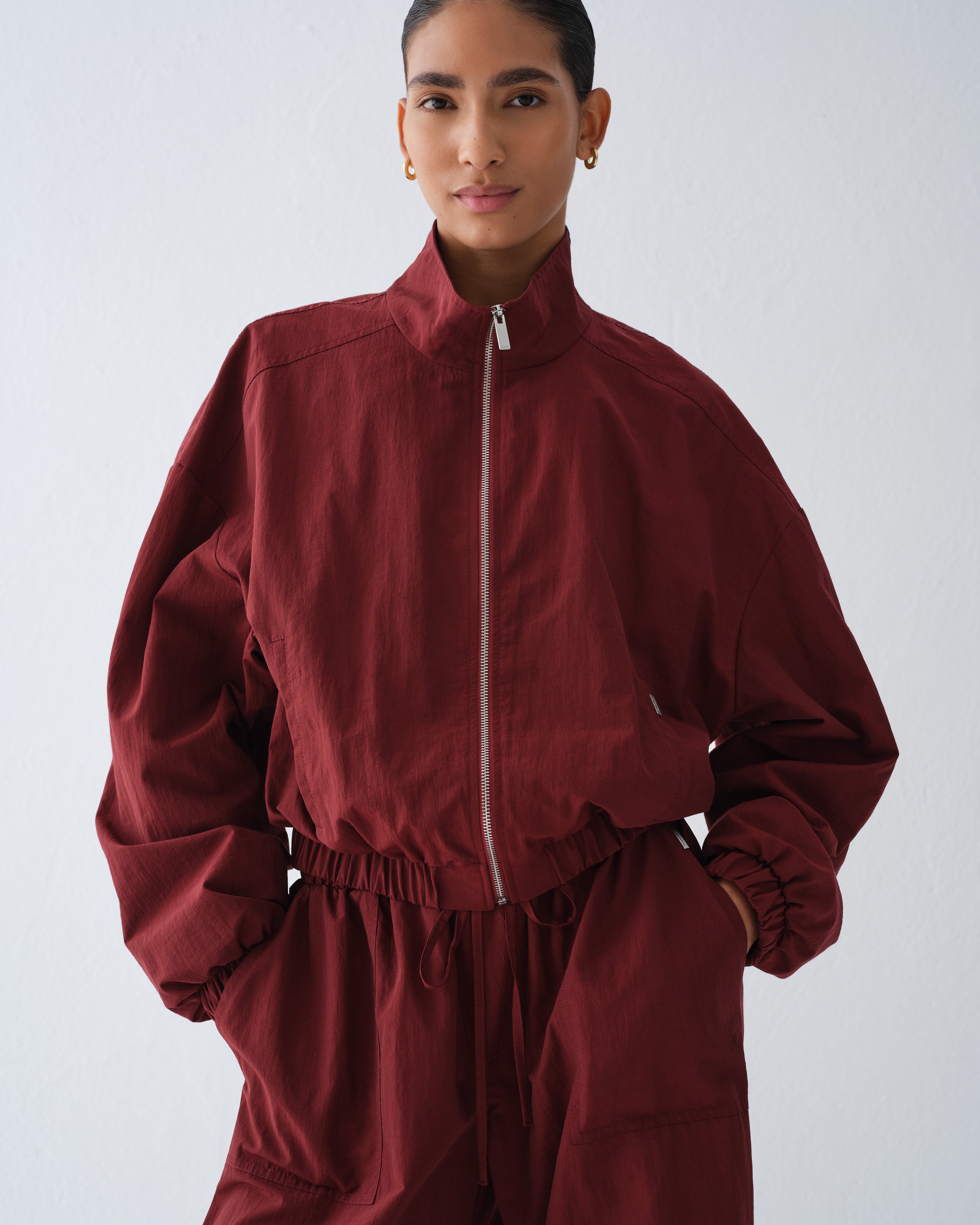 HAILEY BURGUNDY JACKET