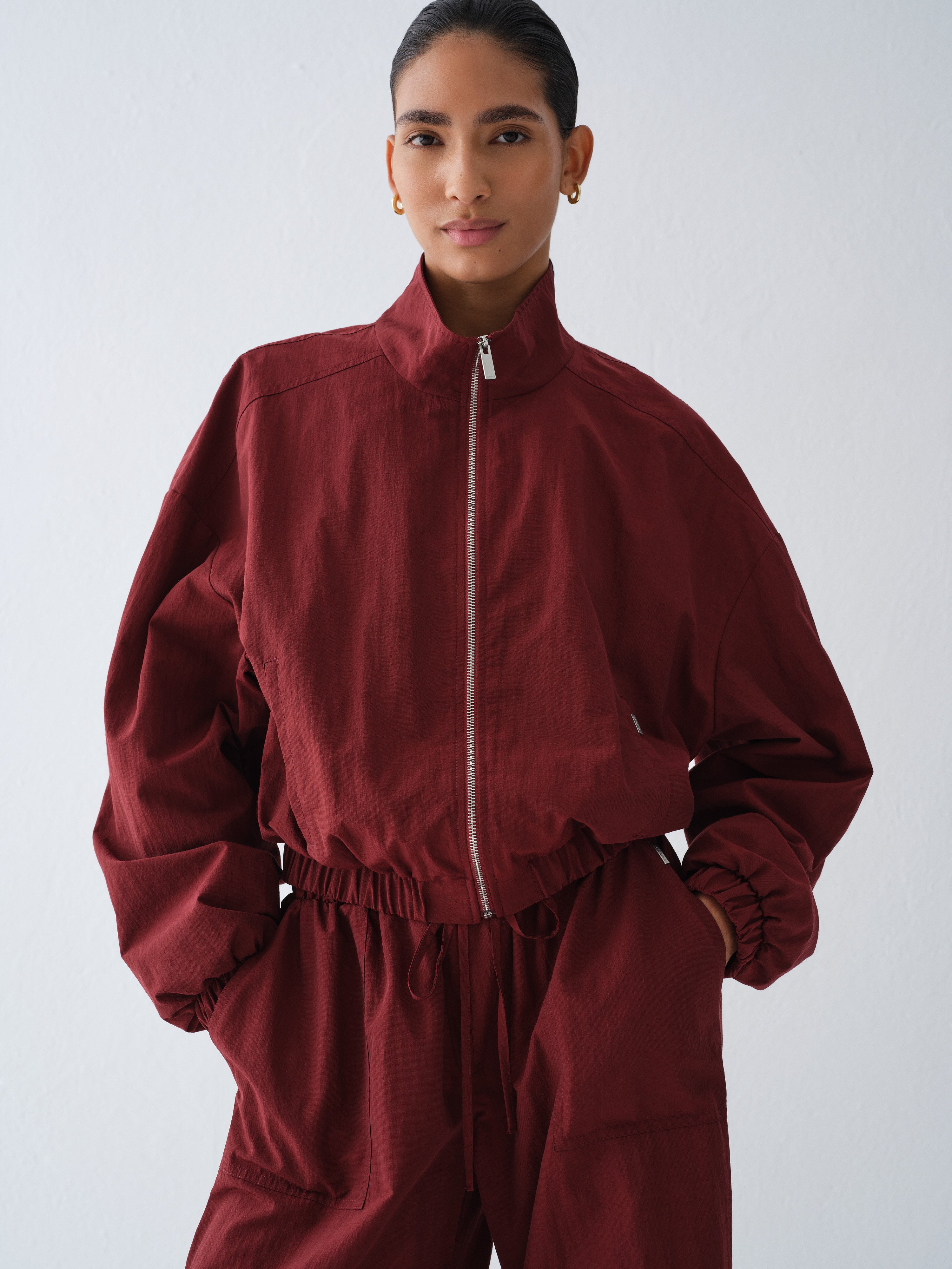 HAILEY BURGUNDY JACKET