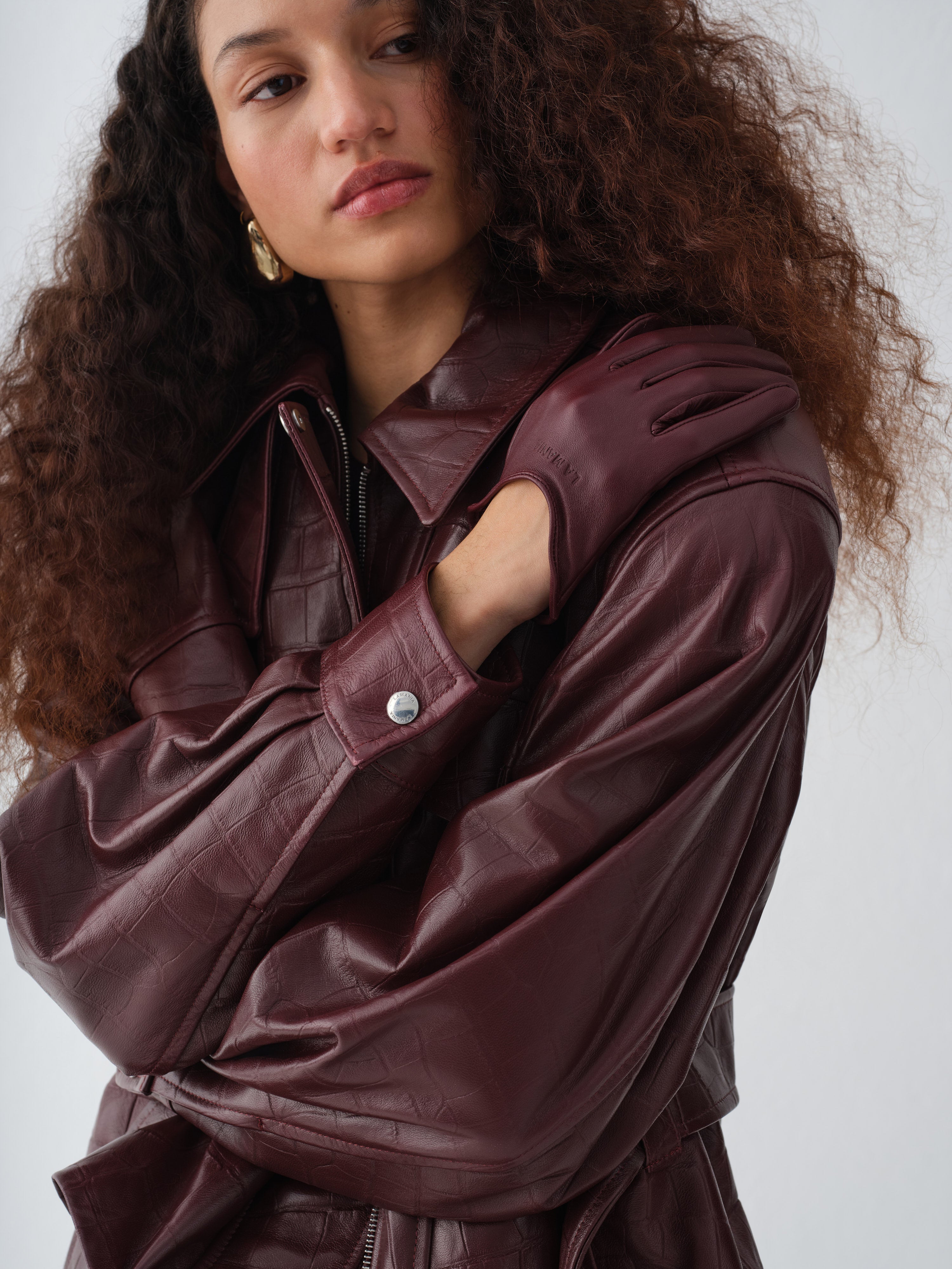 CASSIA BURGUNDY GLOVES