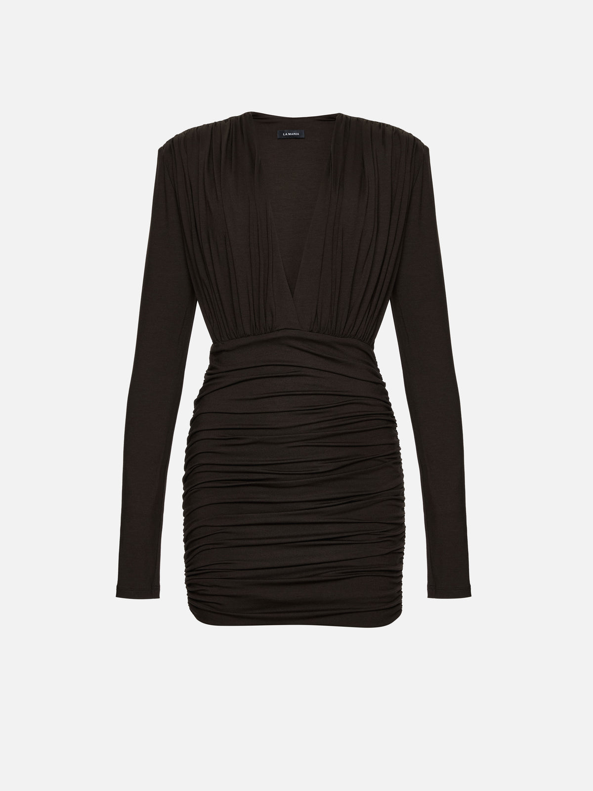JESSE MINI DRESS DARK CHOCOLATE