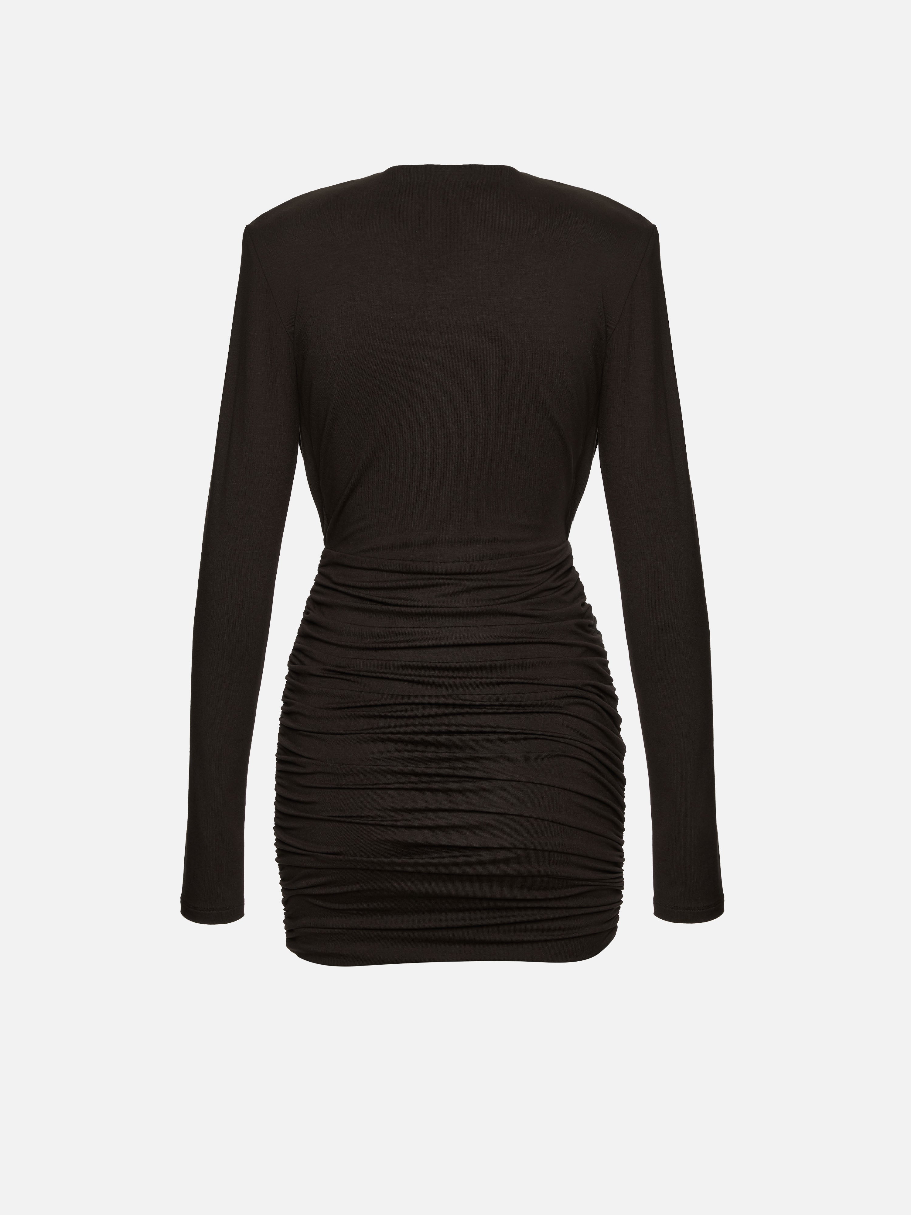 JESSE MINI DRESS DARK CHOCOLATE