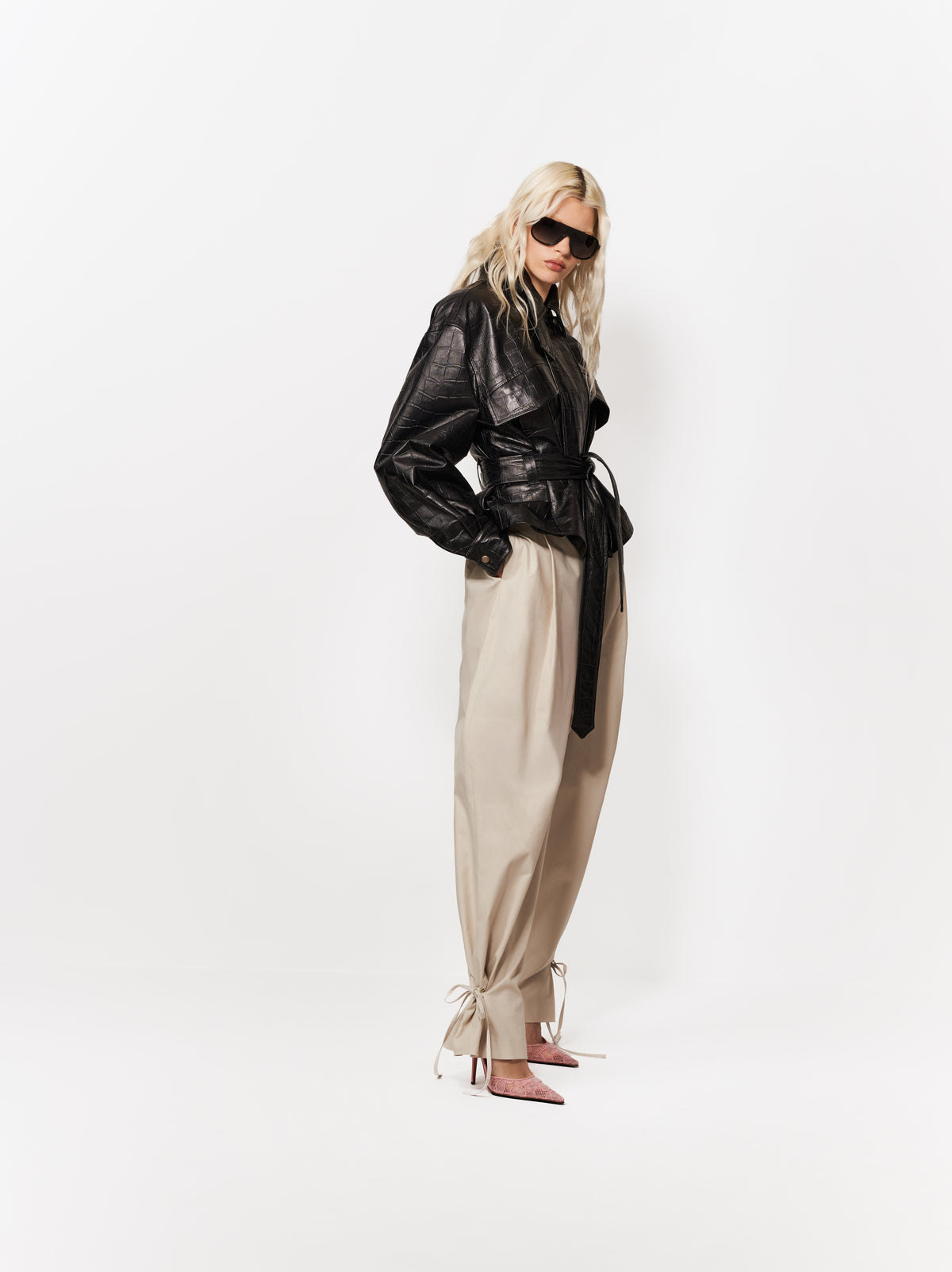 SPODNIE JOAN STONE BEIGE
