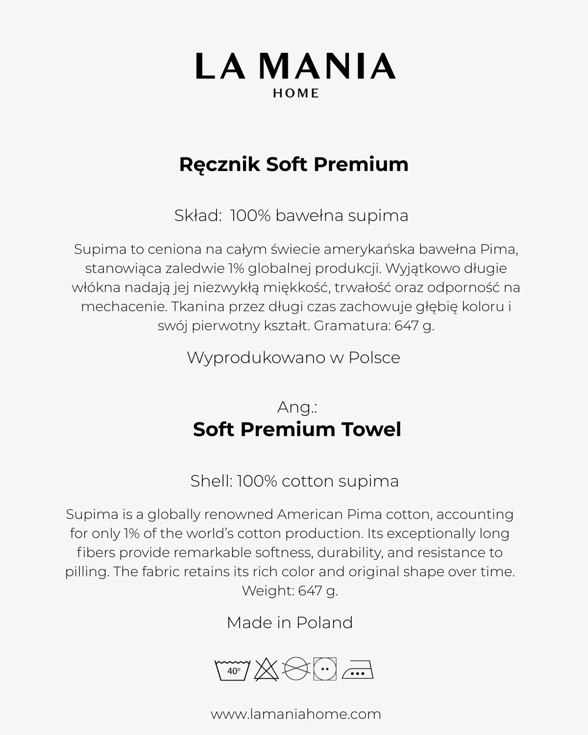 Ręcznik Soft Premium Black