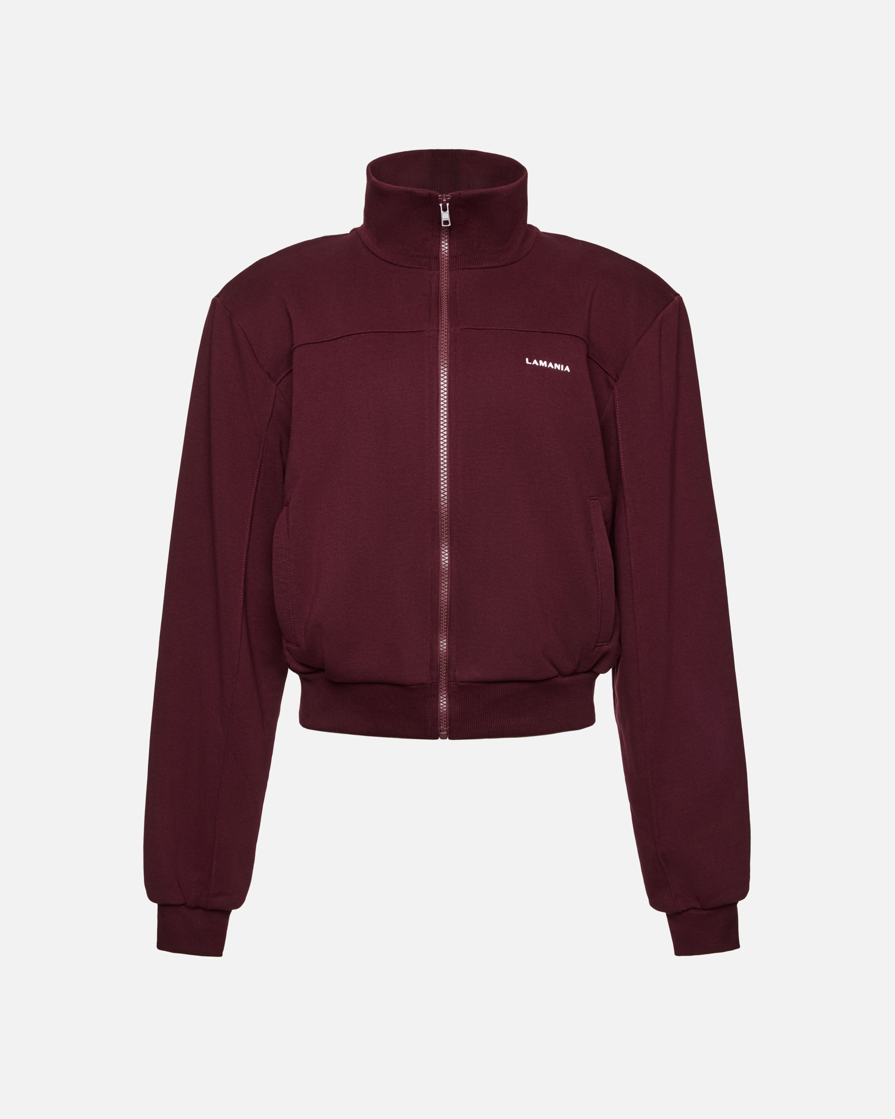 AMAL ZIP-UP HOODIE BURGUNDY