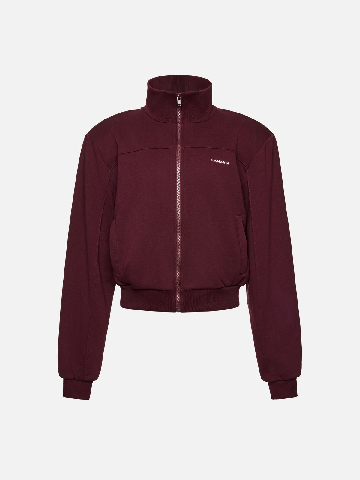 AMAL ZIP-UP HOODIE BURGUNDY