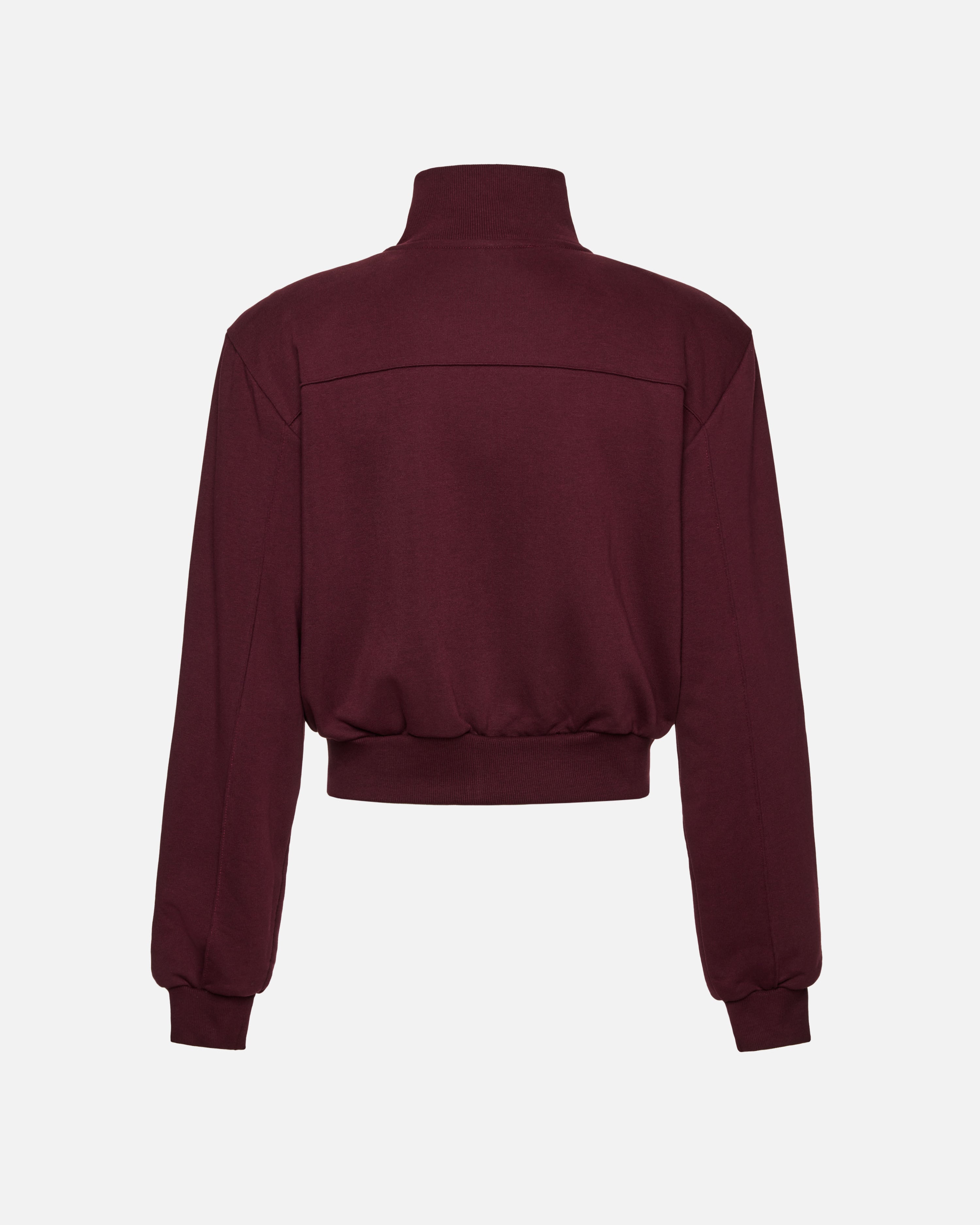 AMAL ZIP-UP HOODIE BURGUNDY