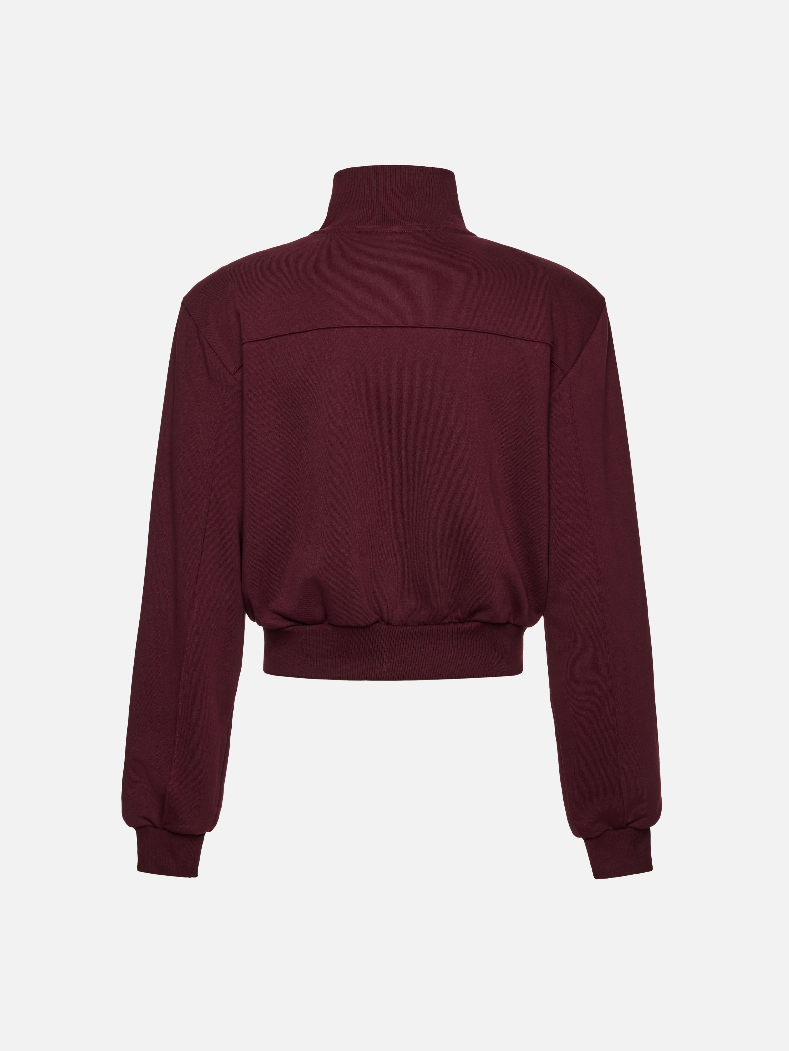 AMAL ZIP-UP HOODIE BURGUNDY