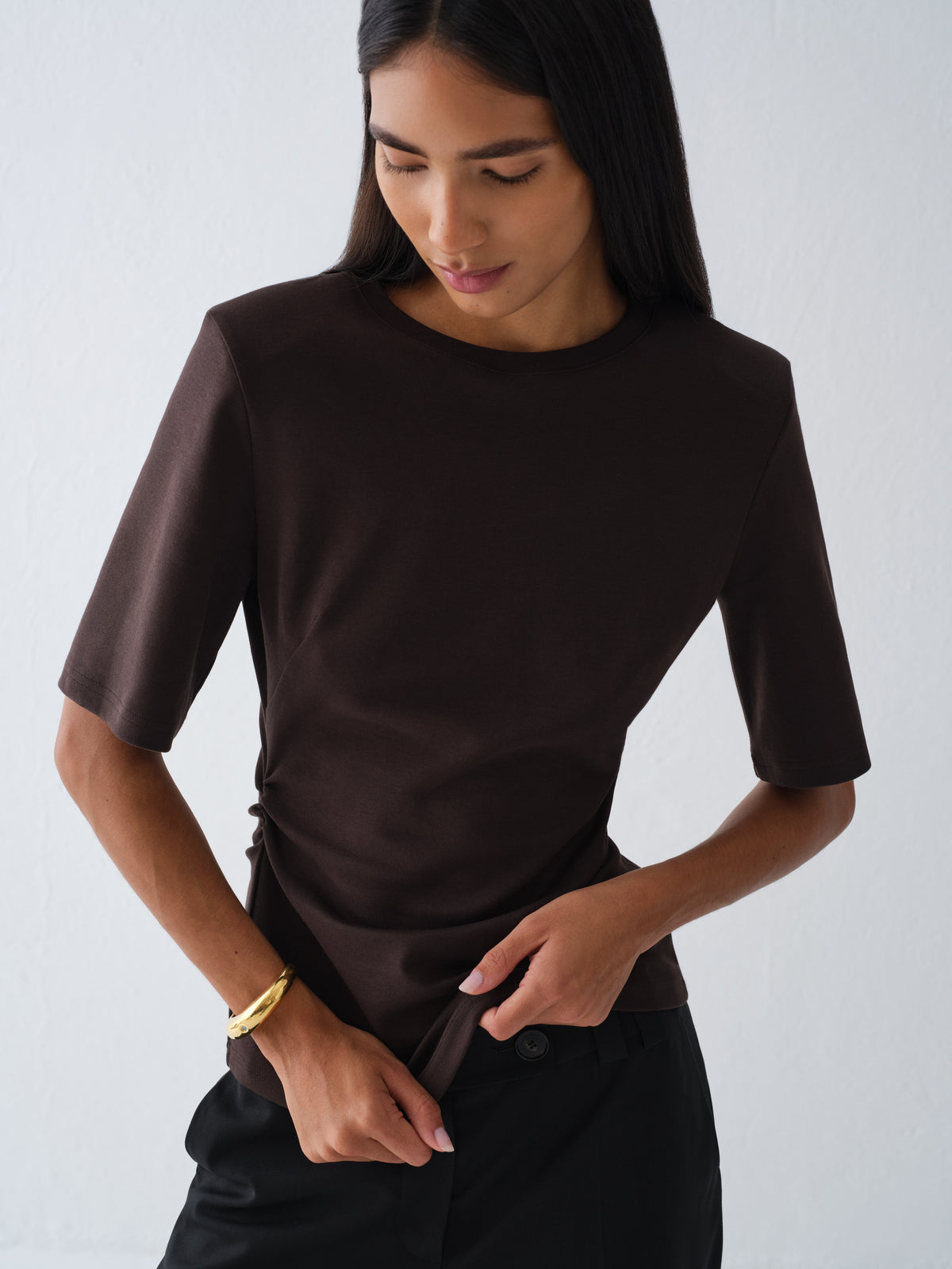 T-SHIRT LOGAN DARK CHOCOLATE