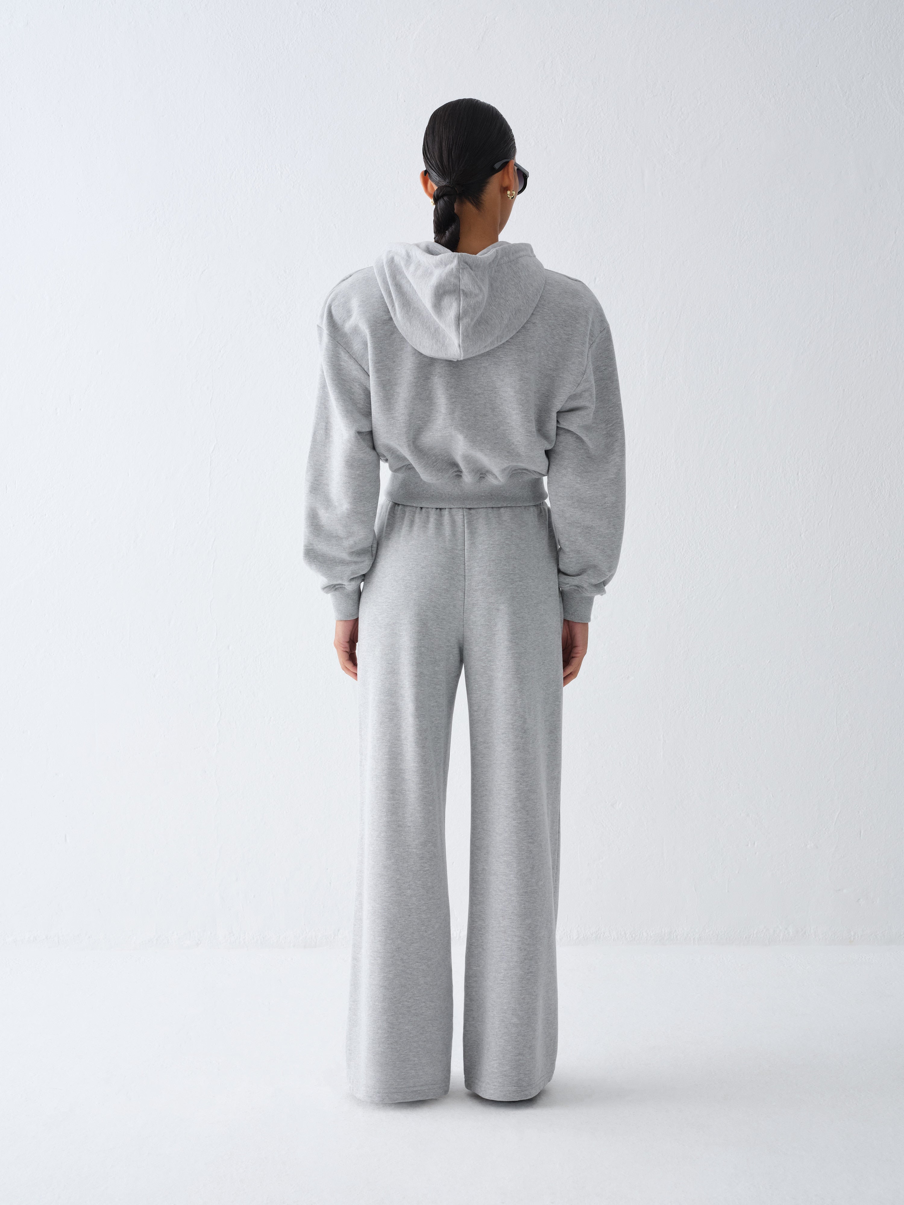 LUCCA LIGHT GREY MELANGE SWEATSHIRT
