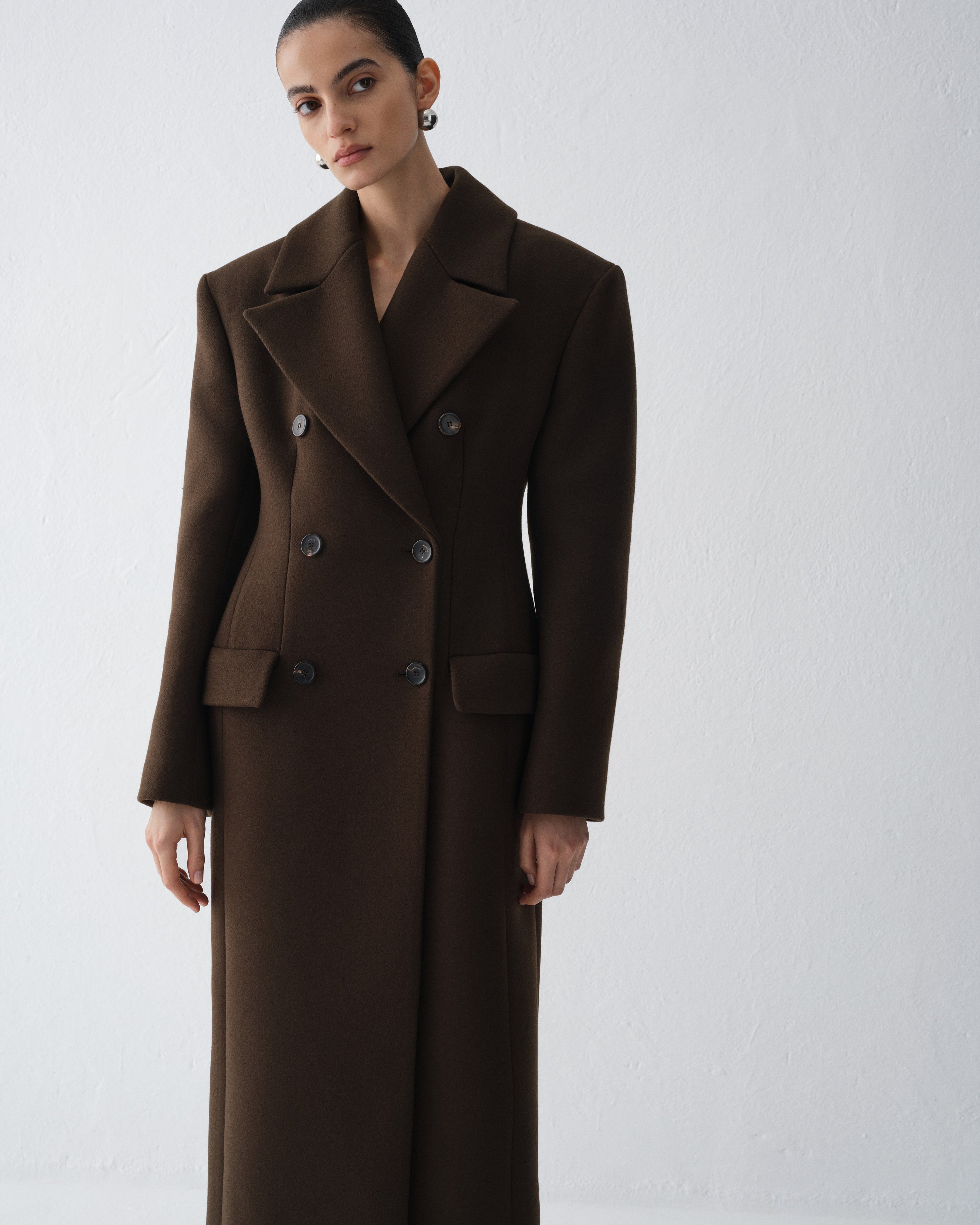 LUNA DARK CHOCOLATE COAT