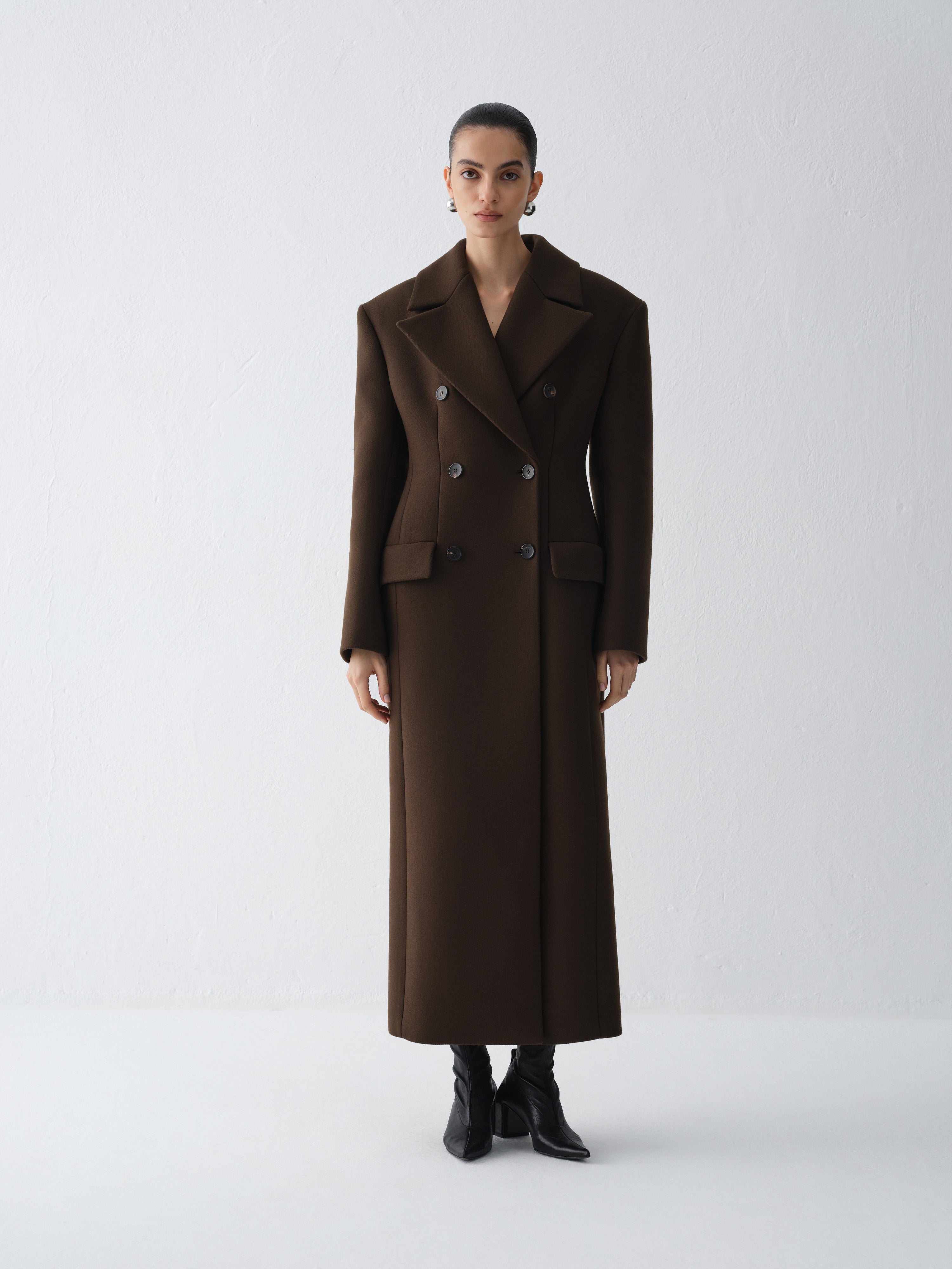 LUNA DARK CHOCOLATE COAT