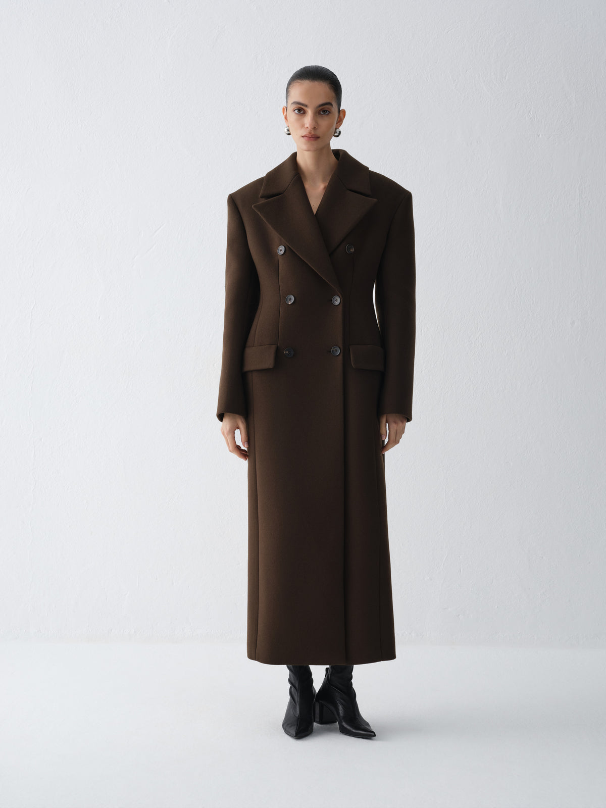 LUNA DARK CHOCOLATE COAT