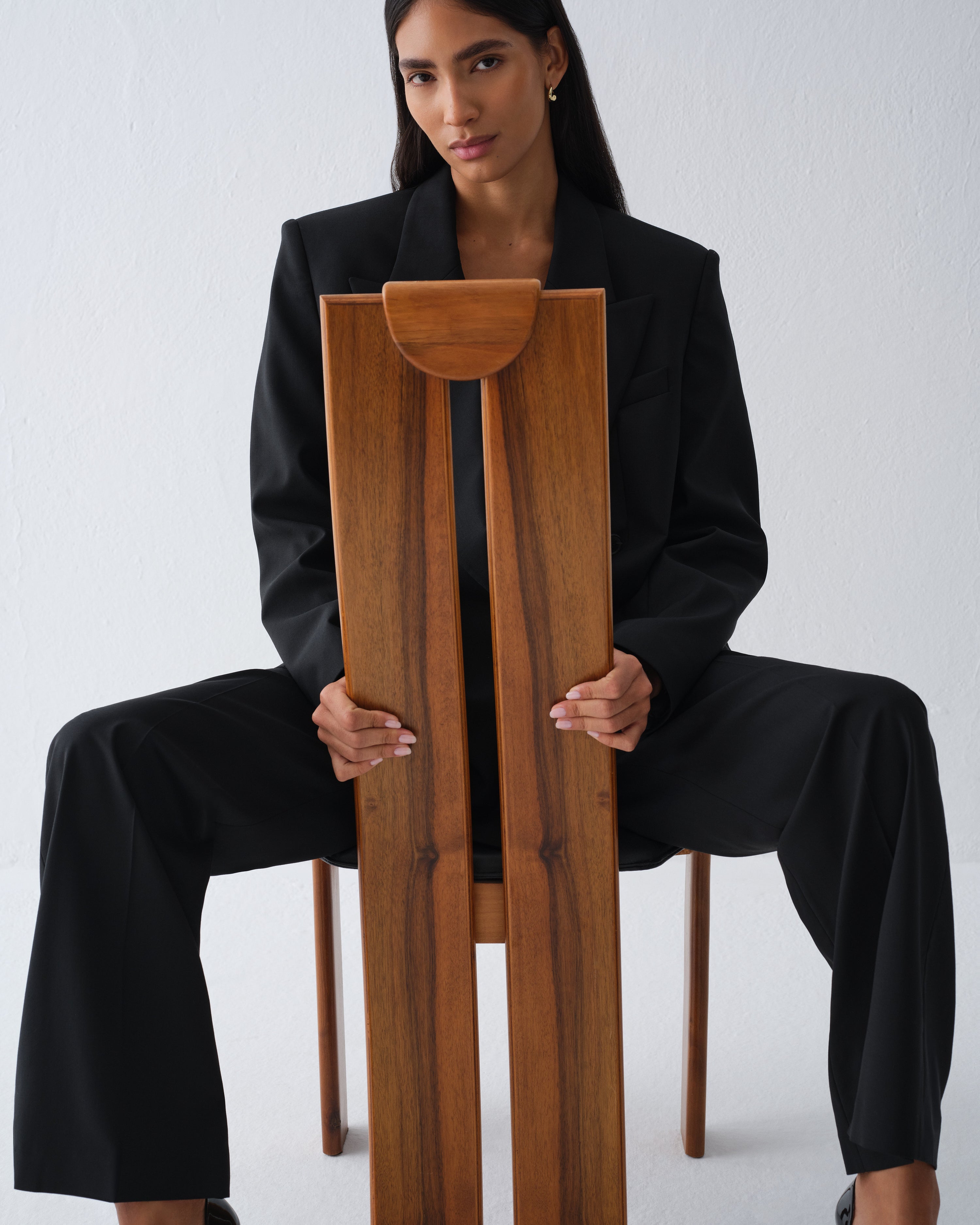 SELI BLACK DRESS TROUSERS