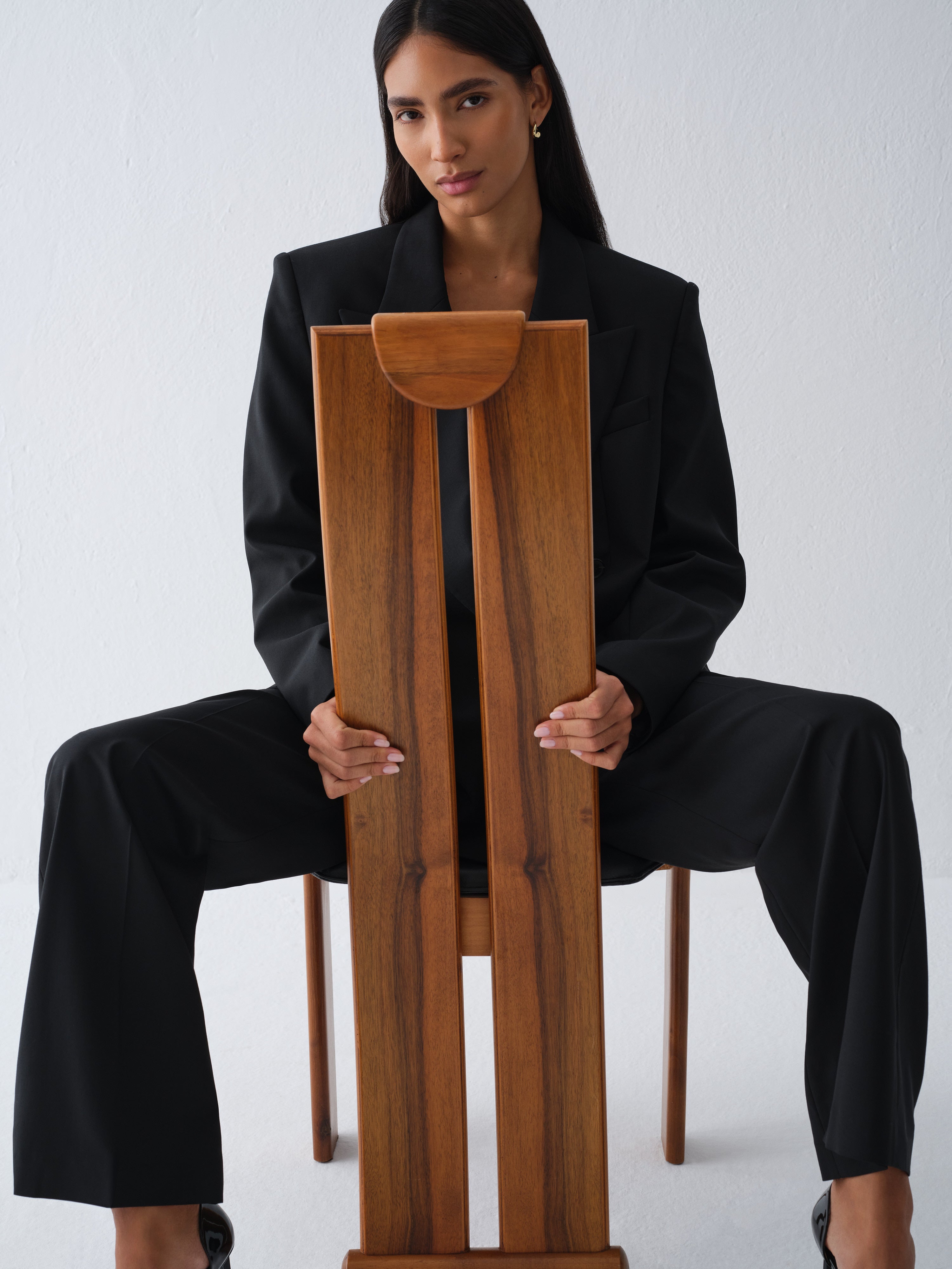 SELI BLACK DRESS TROUSERS