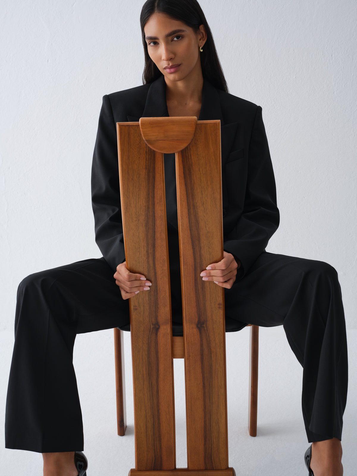 SELI BLACK DRESS TROUSERS