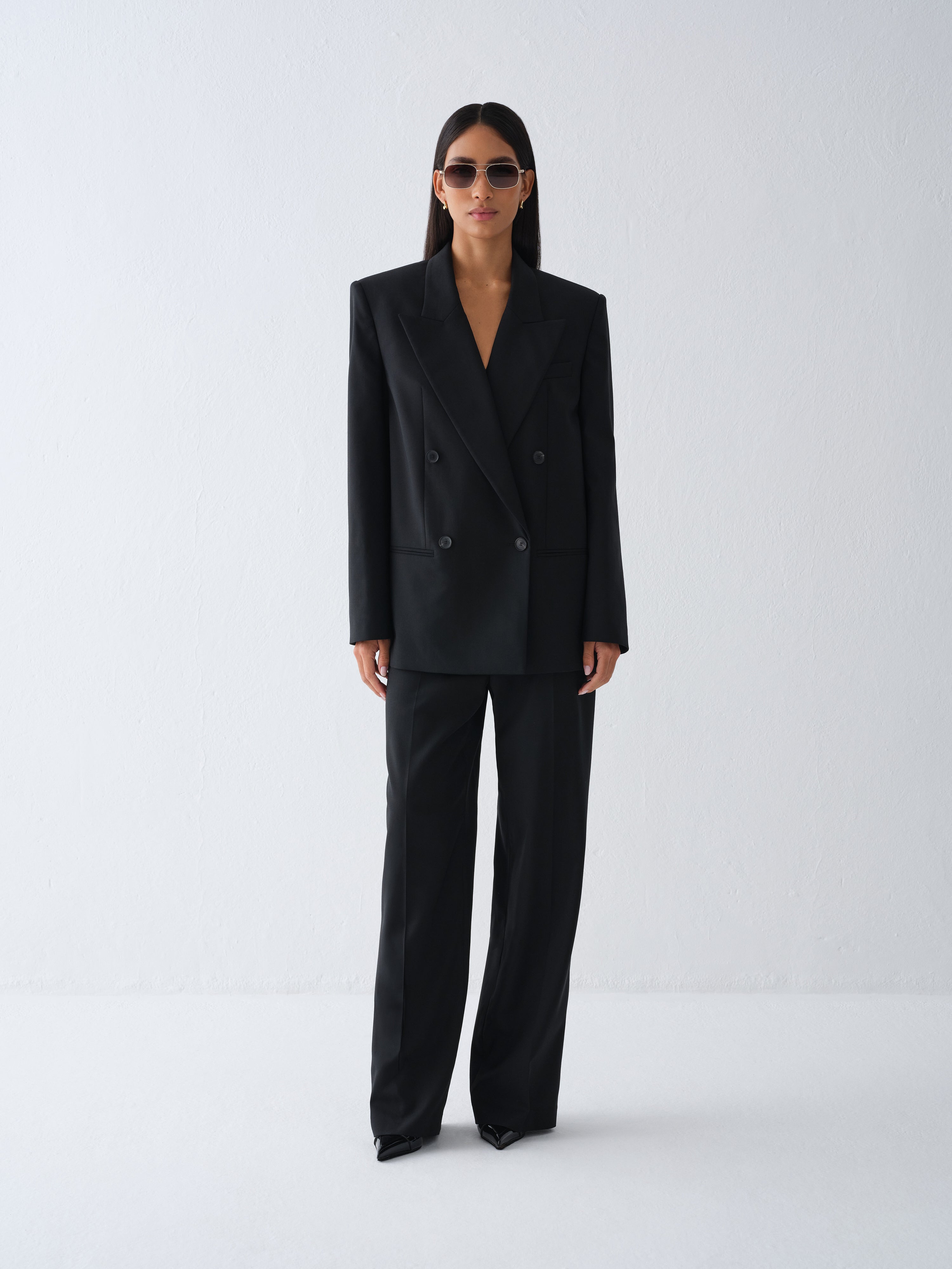 SELI BLACK DRESS TROUSERS