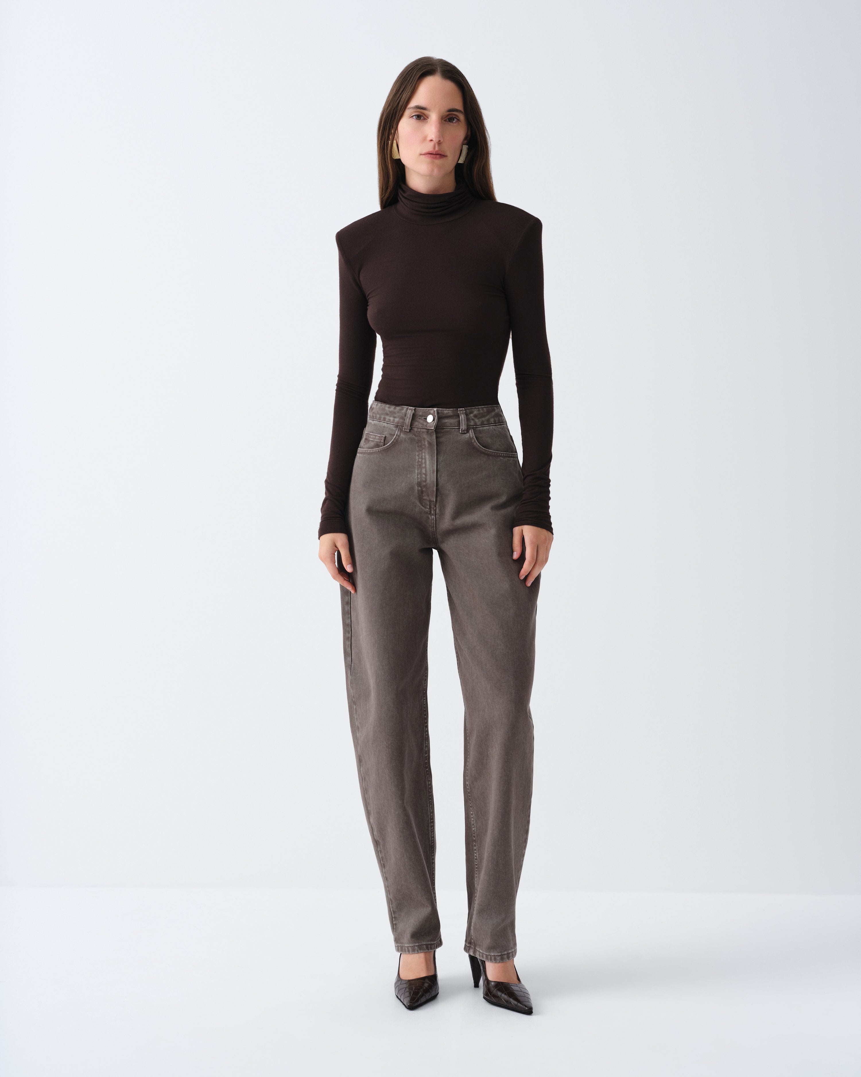 LONGSLEEVE SANNE DARK CHOCOLATE