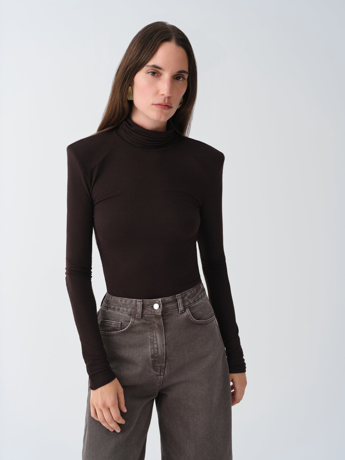 LONGSLEEVE SANNE DARK CHOCOLATE