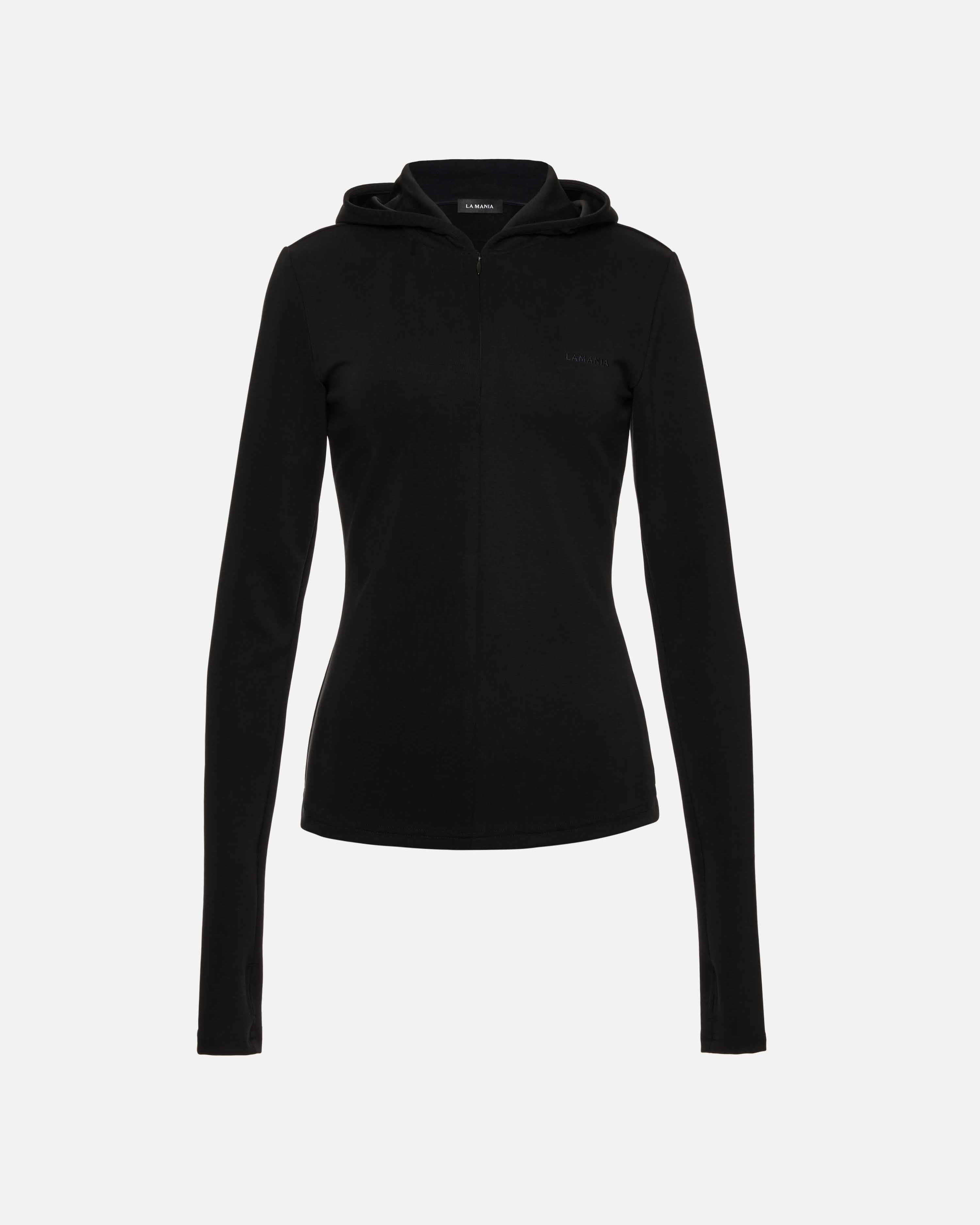 BLUZA Z KAPTUREM MANDIE BLACK
