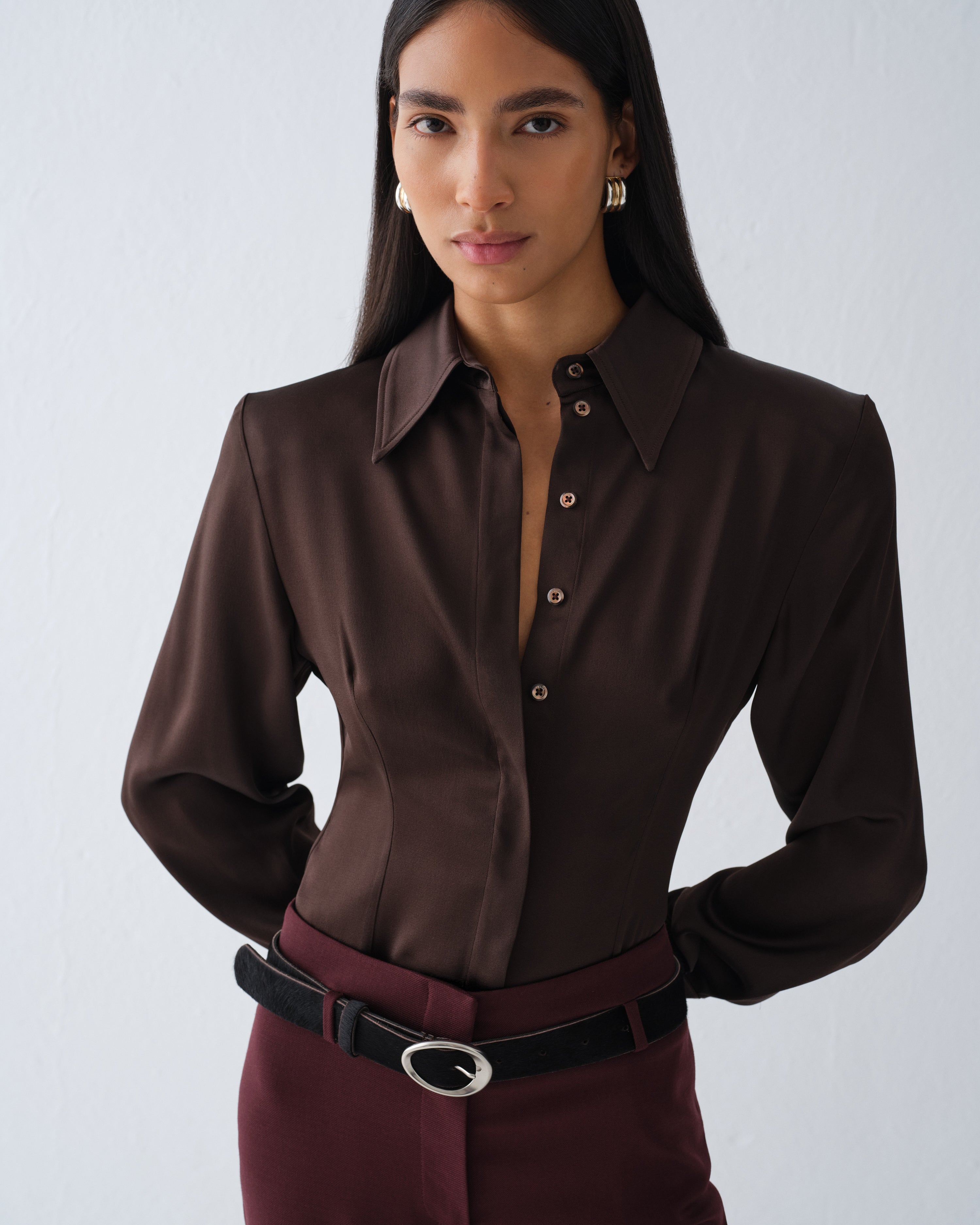 KOSZULA MIRELLE DARK CHOCOLATE