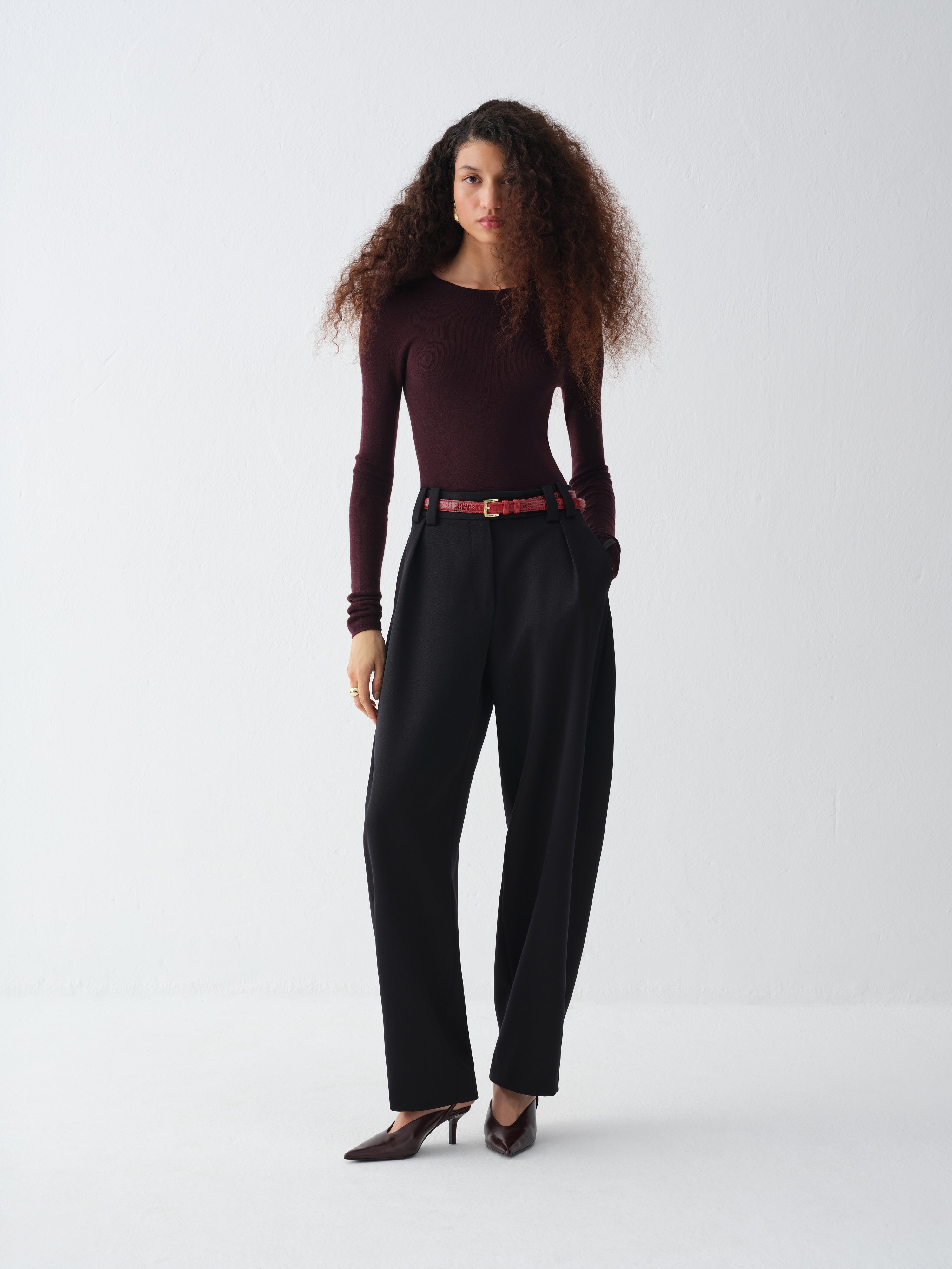 NANCY BURGUNDY LONGSLEEVE