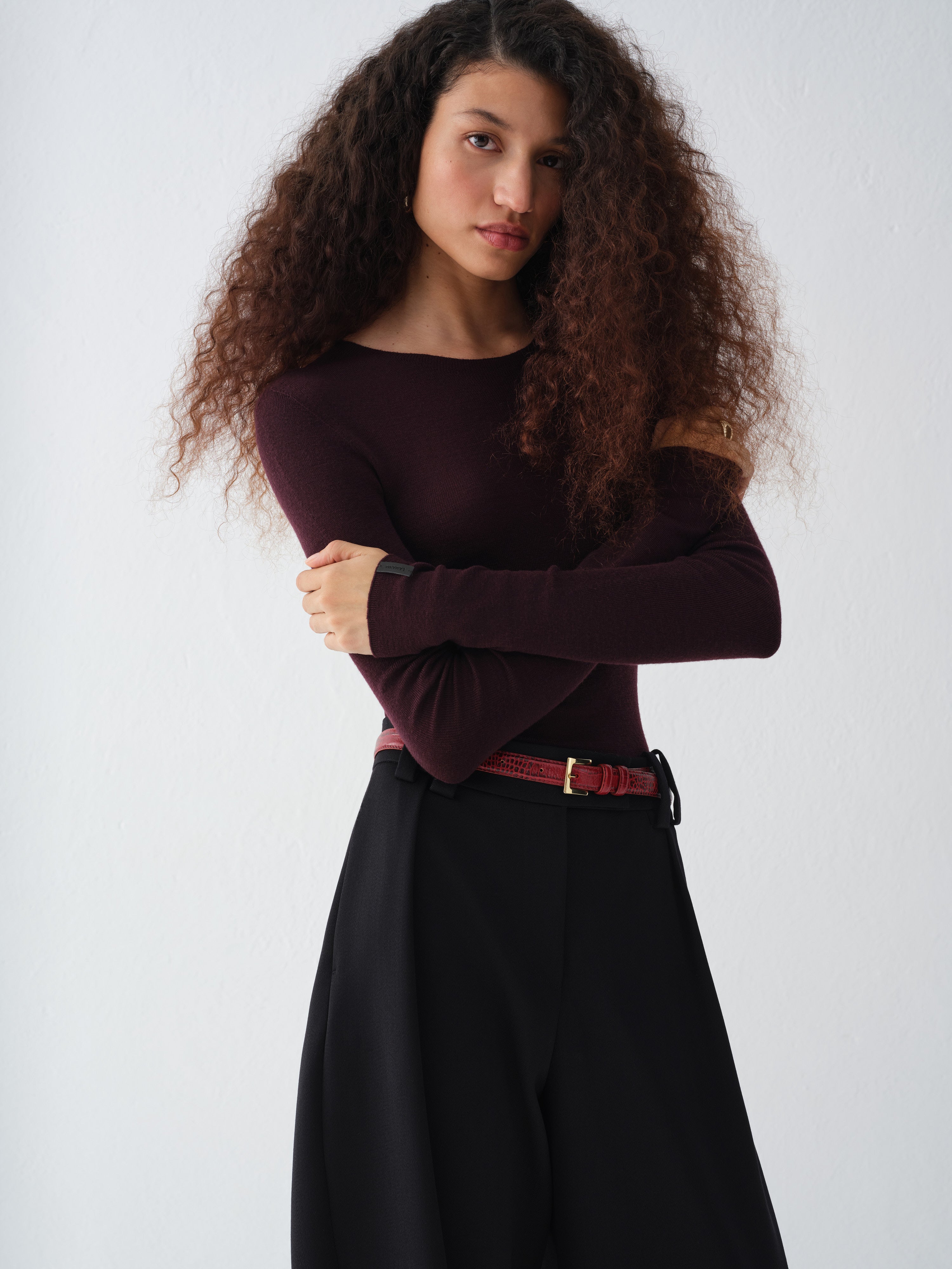 NANCY BURGUNDY LONGSLEEVE