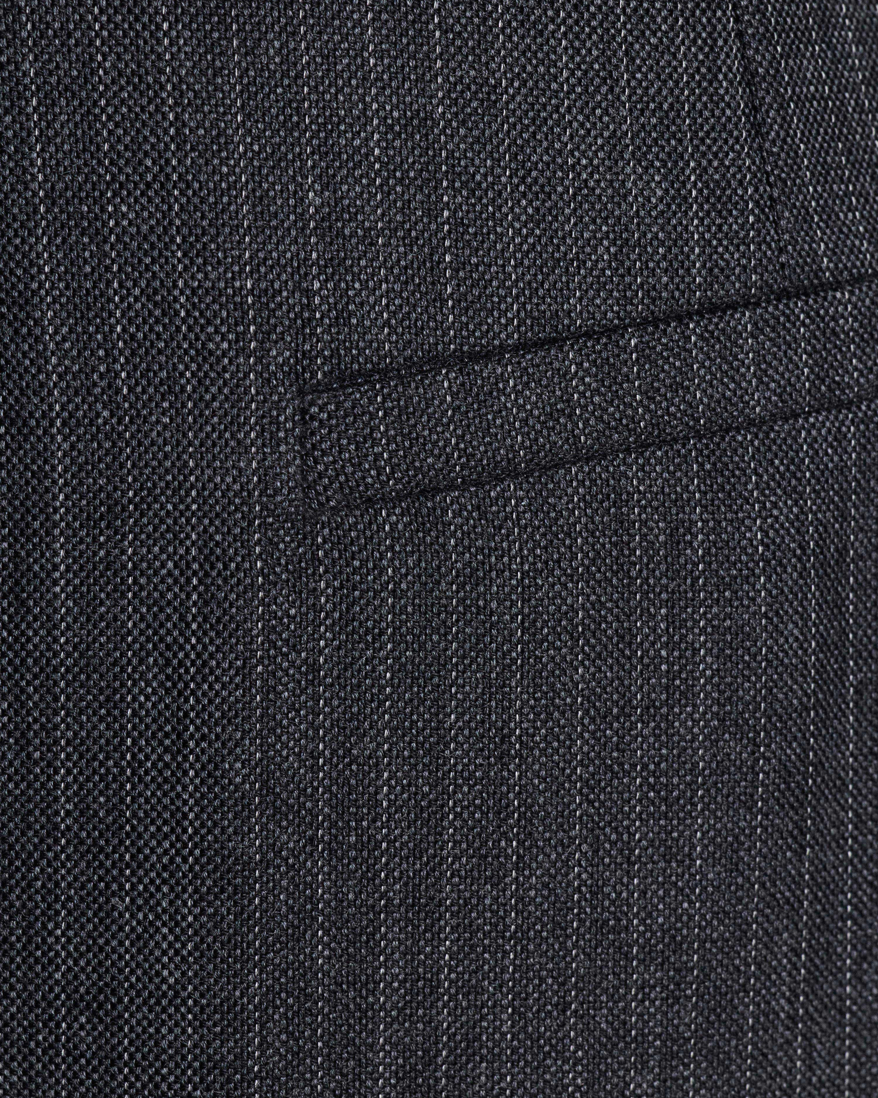 SPODNIE GARNITUROWE CLIVE DARK GREY MELANGE