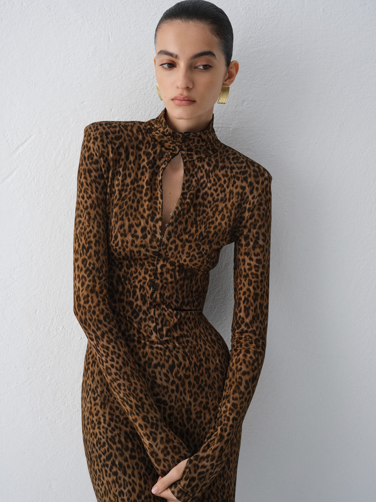 SUKIENKA NORA LEOPARD PRINT