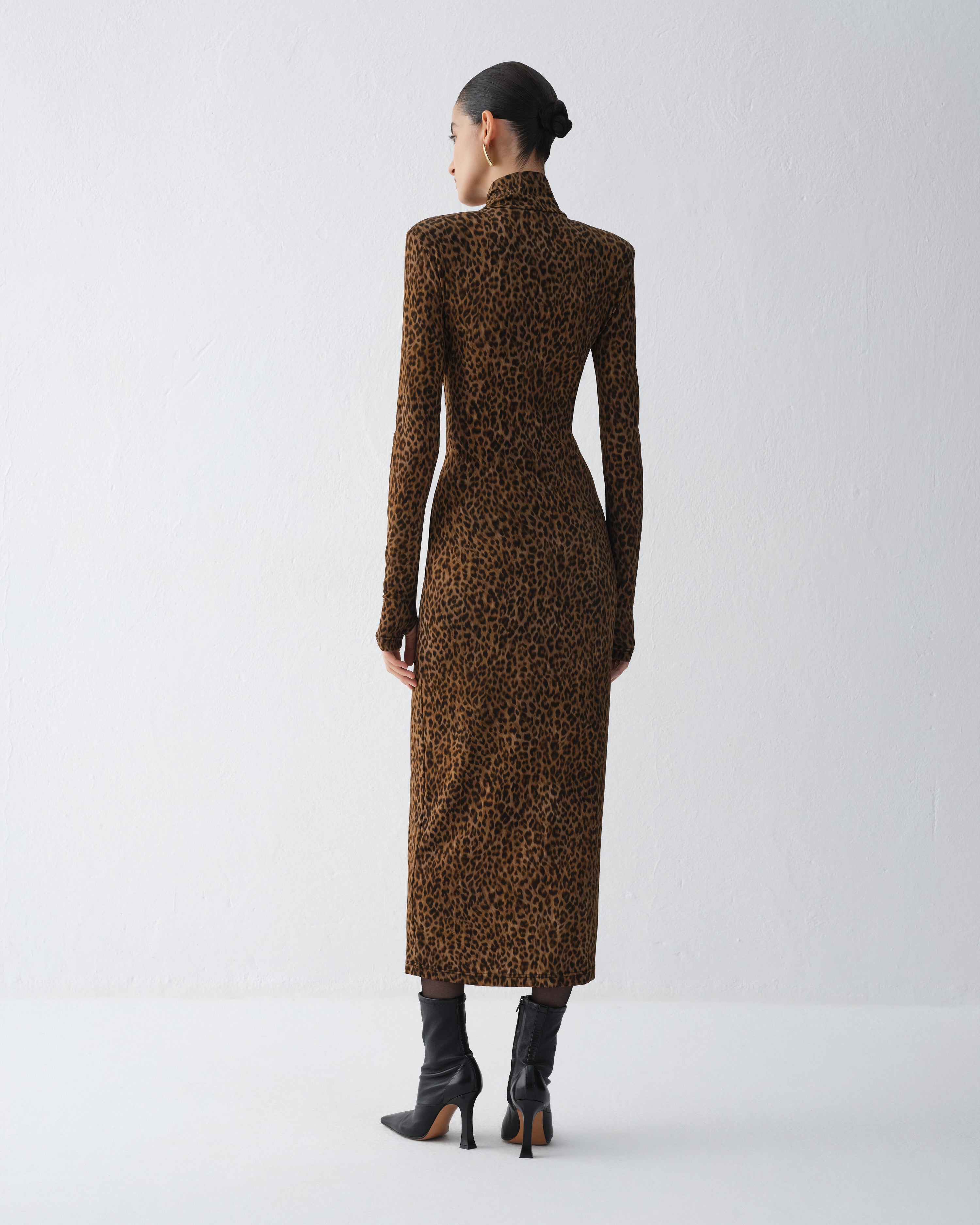 SUKIENKA NORA LEOPARD PRINT