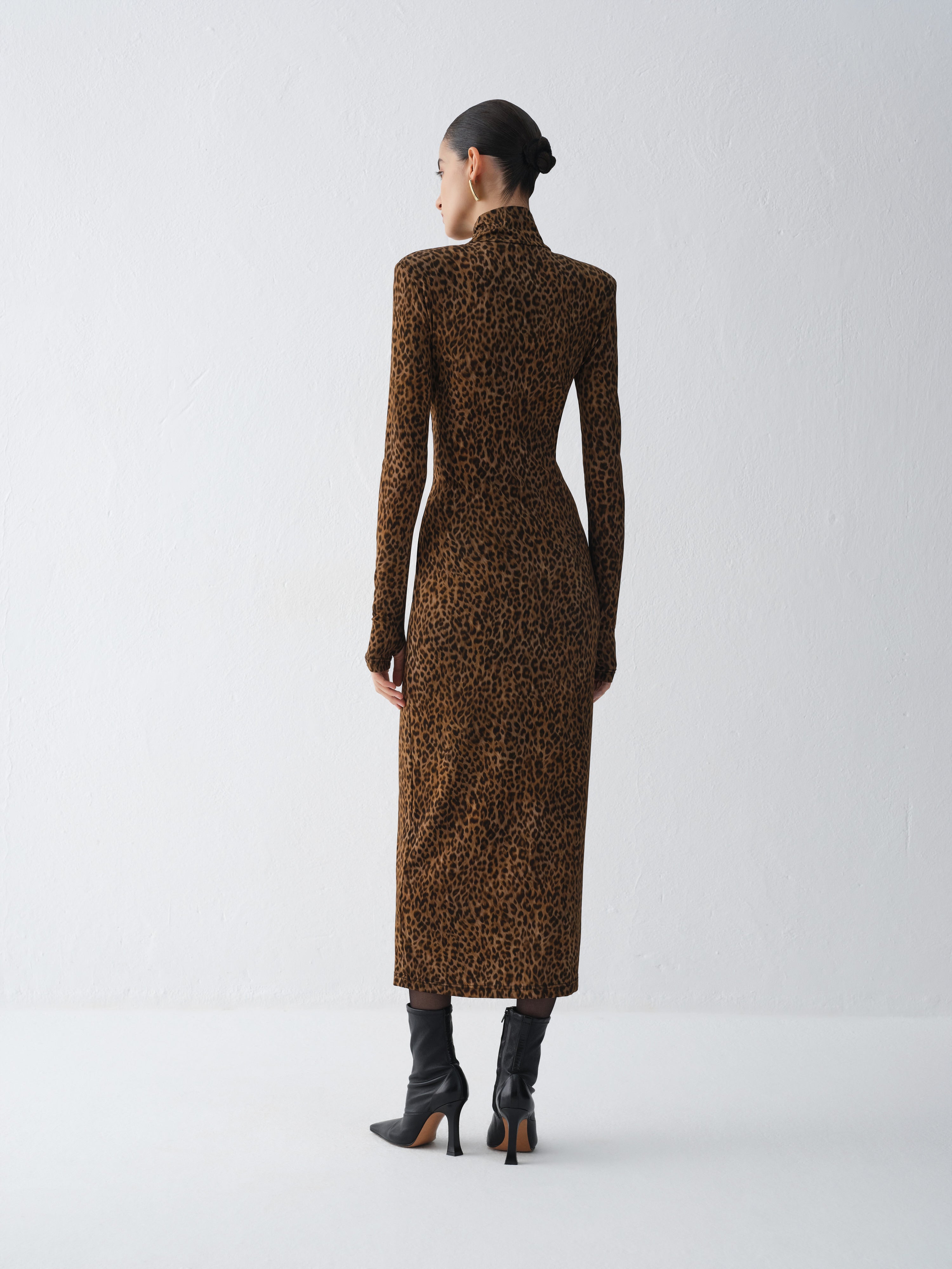 SUKIENKA NORA LEOPARD PRINT