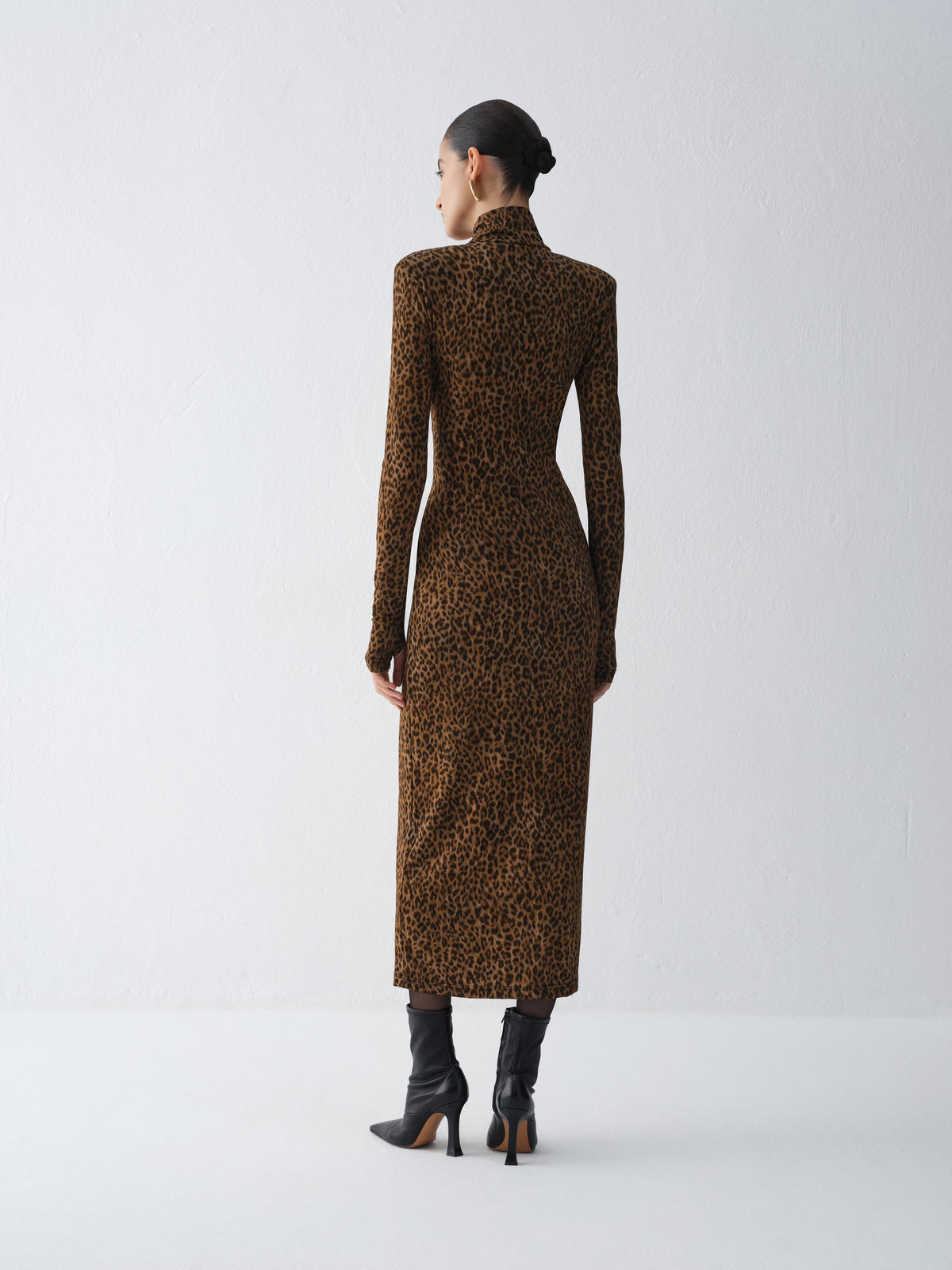 SUKIENKA NORA LEOPARD PRINT