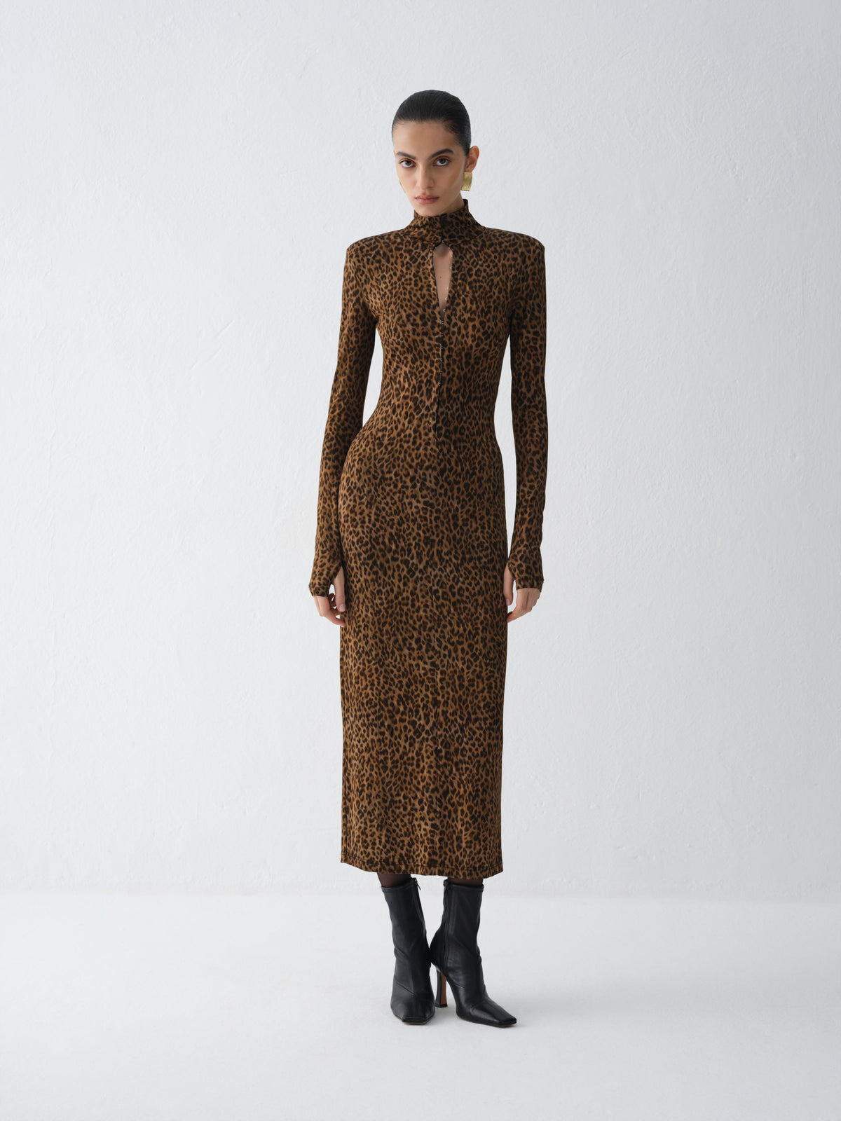 SUKIENKA NORA LEOPARD PRINT