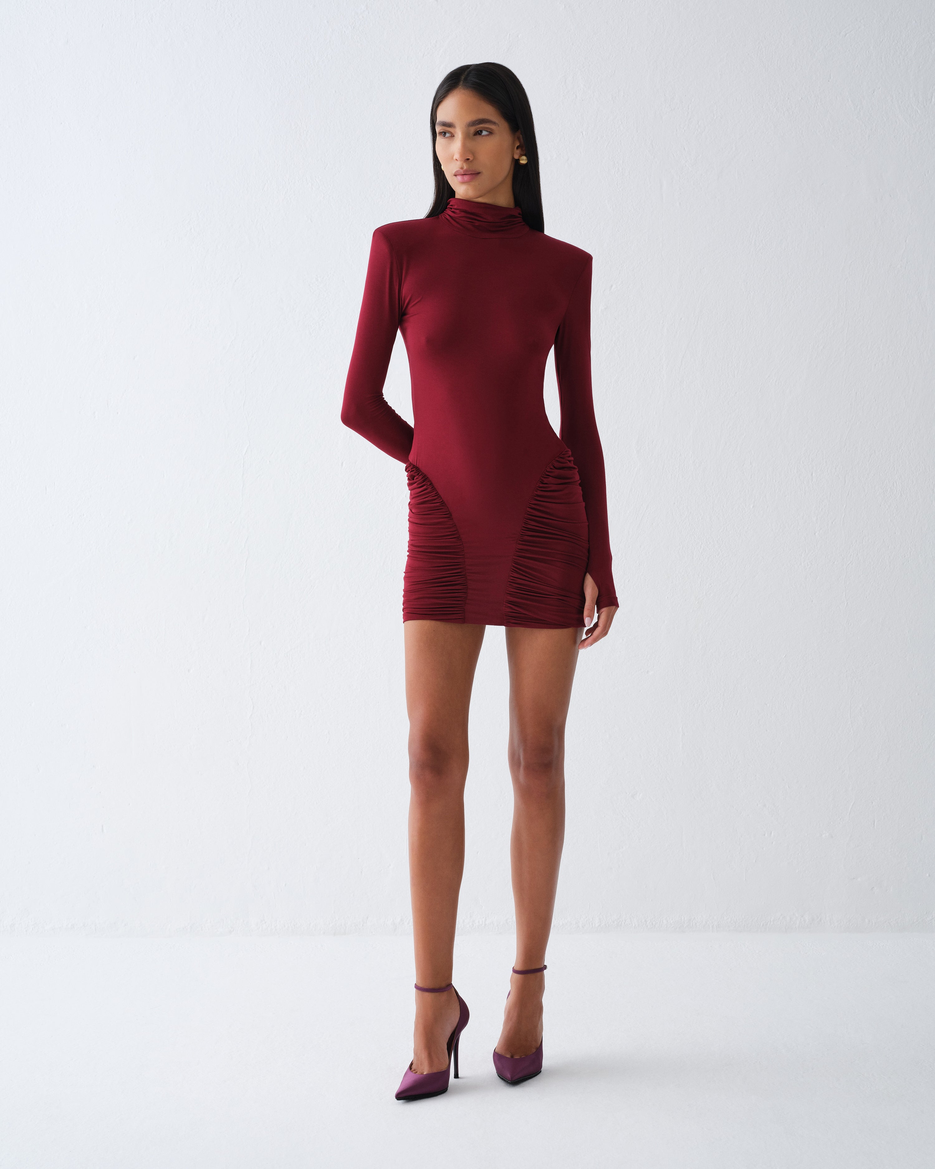 SUKIENKA MINI ORELIS BURGUNDY
