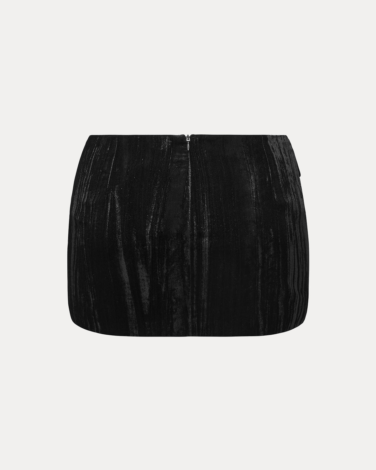 WELUROWA SPÓDNICA MINI BLACK