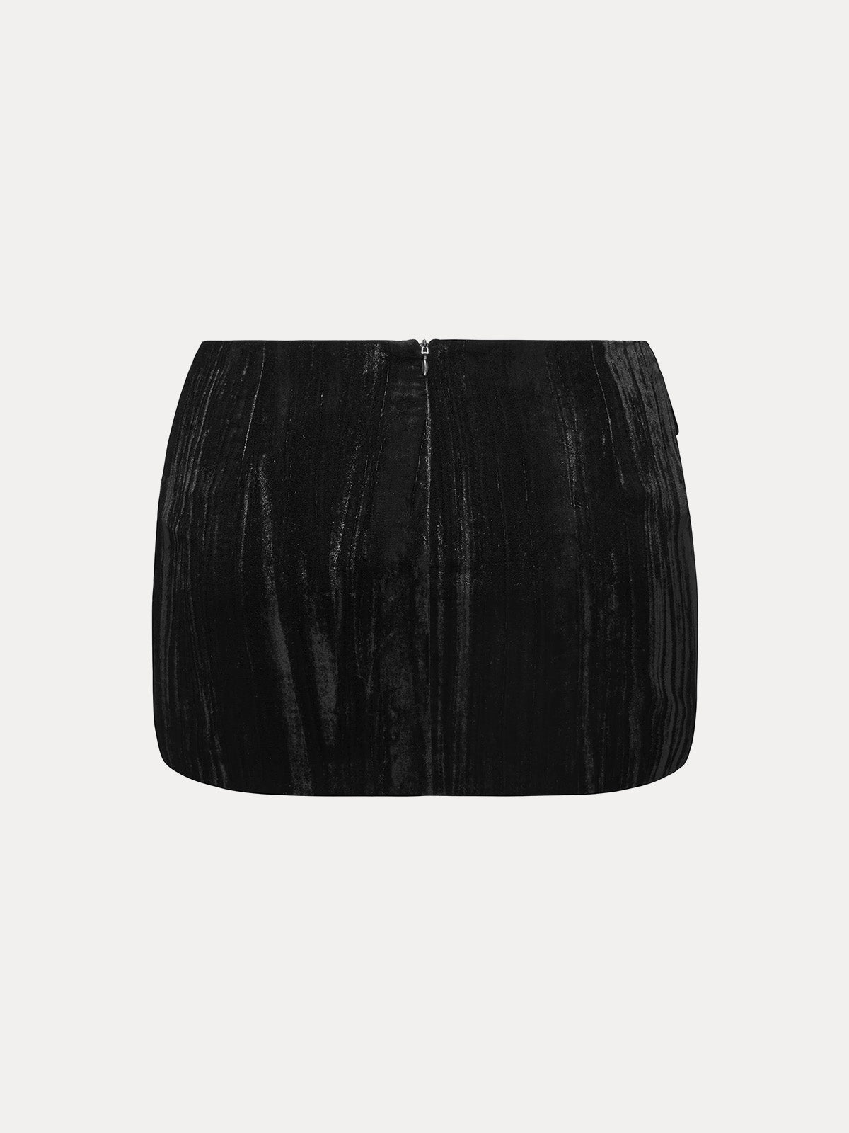 WELUROWA SPÓDNICA MINI BLACK