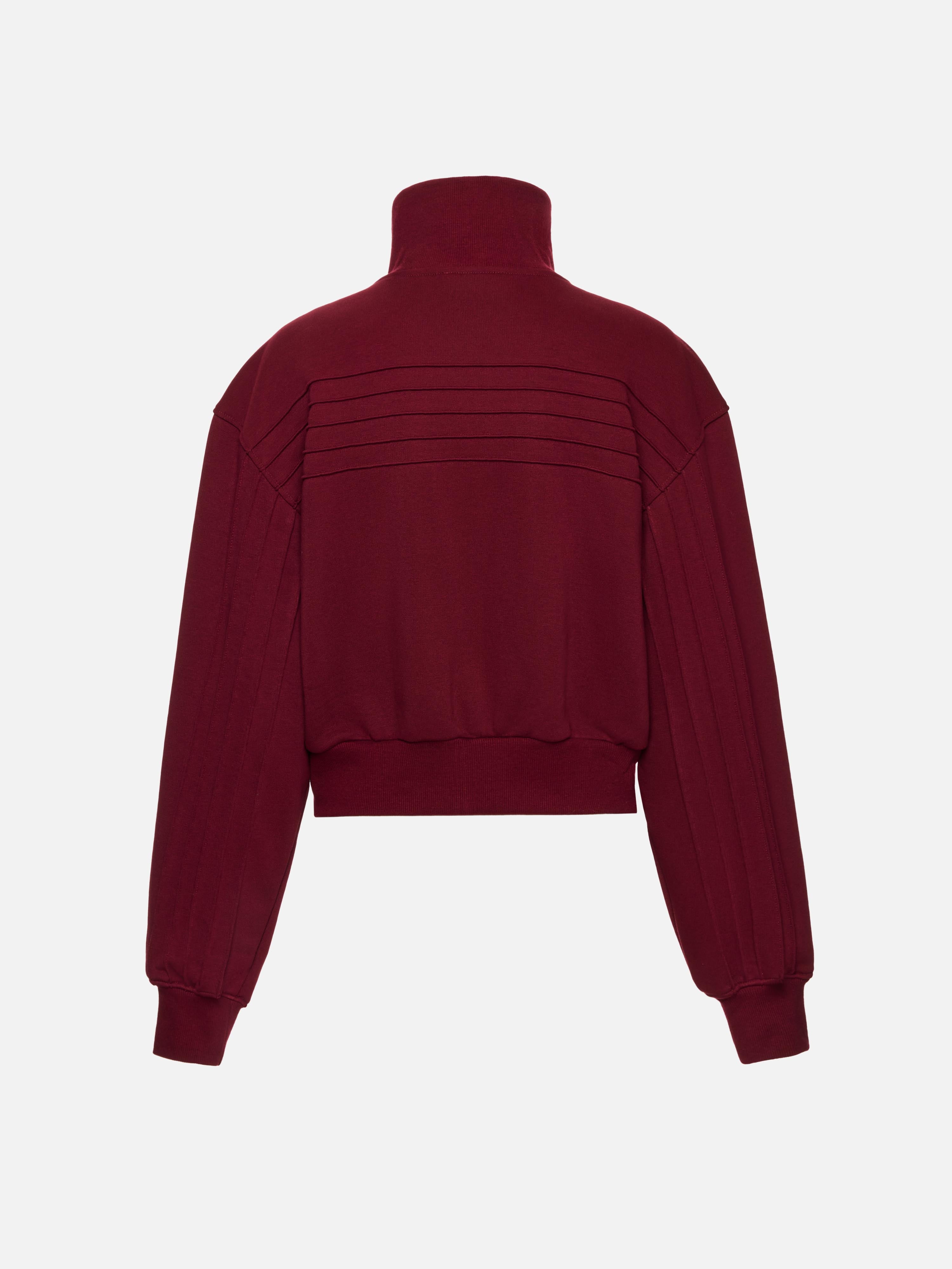 BLUZA ROZPINANA PIN BURGUNDY