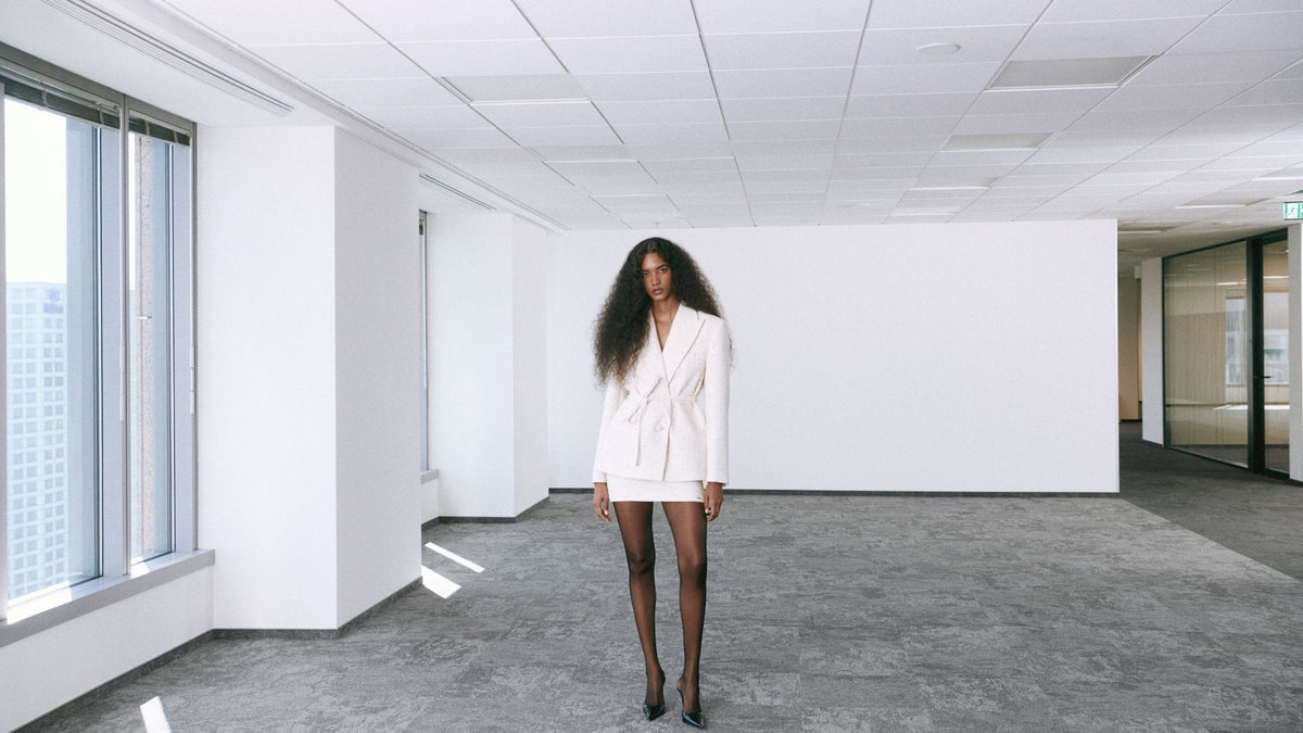 AMOS MINI SKIRT ECRU