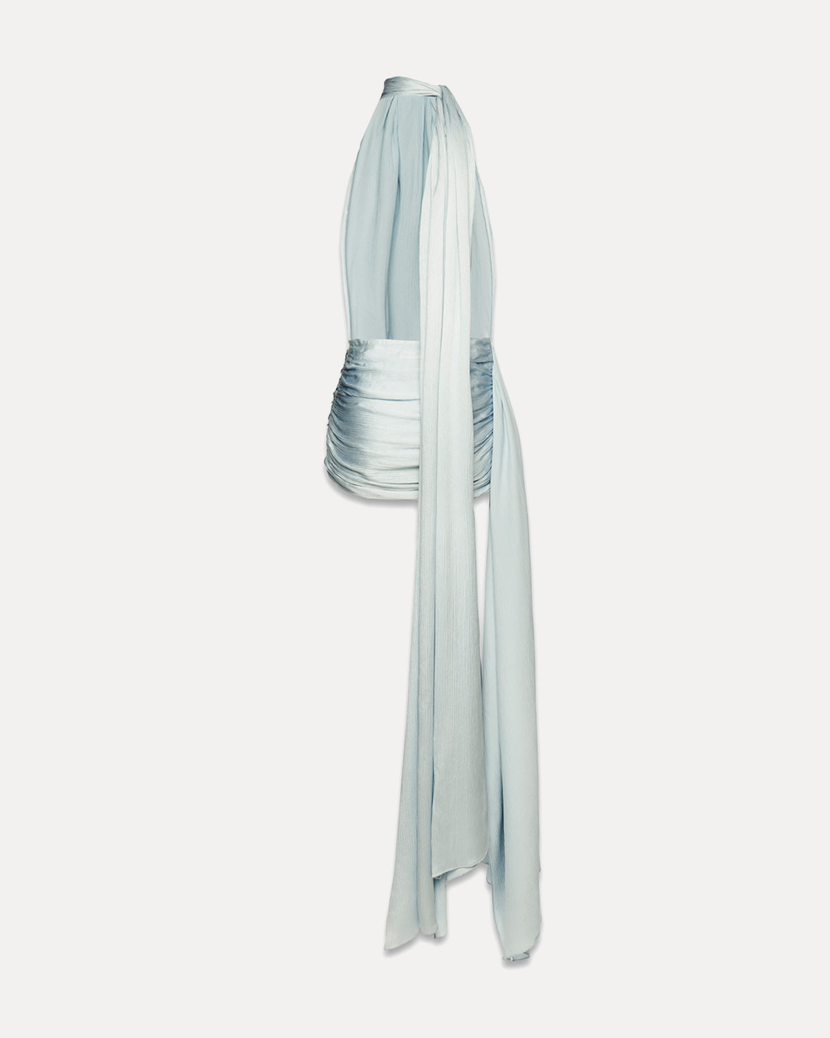 SILK MINI DRESS RHODES BABY BLUE