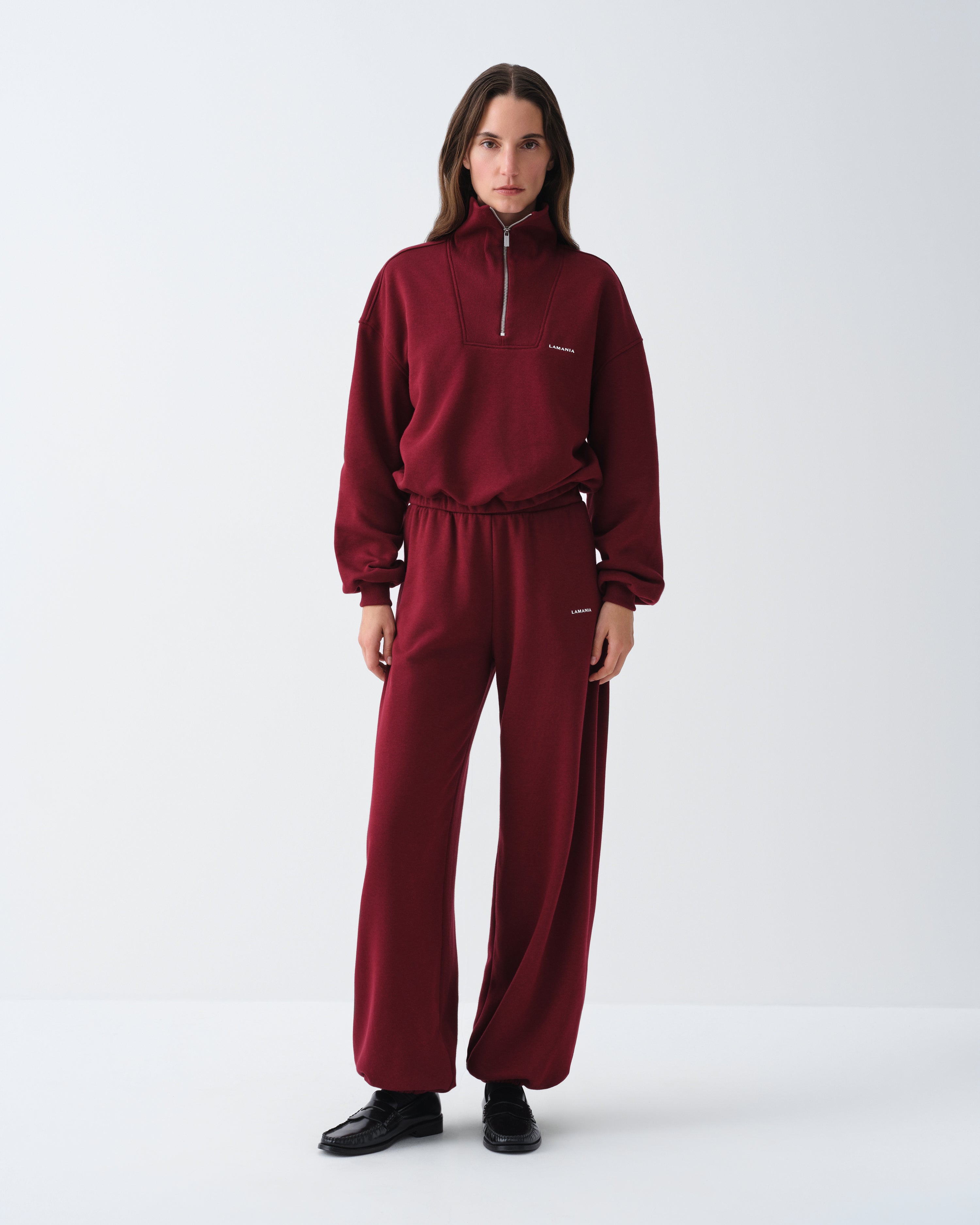 SPODNIE DRESOWE ALYA BURGUNDY