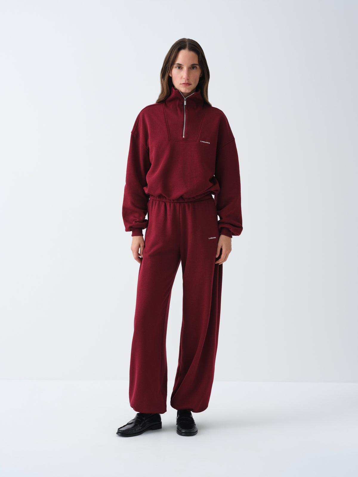 SPODNIE DRESOWE ALYA BURGUNDY