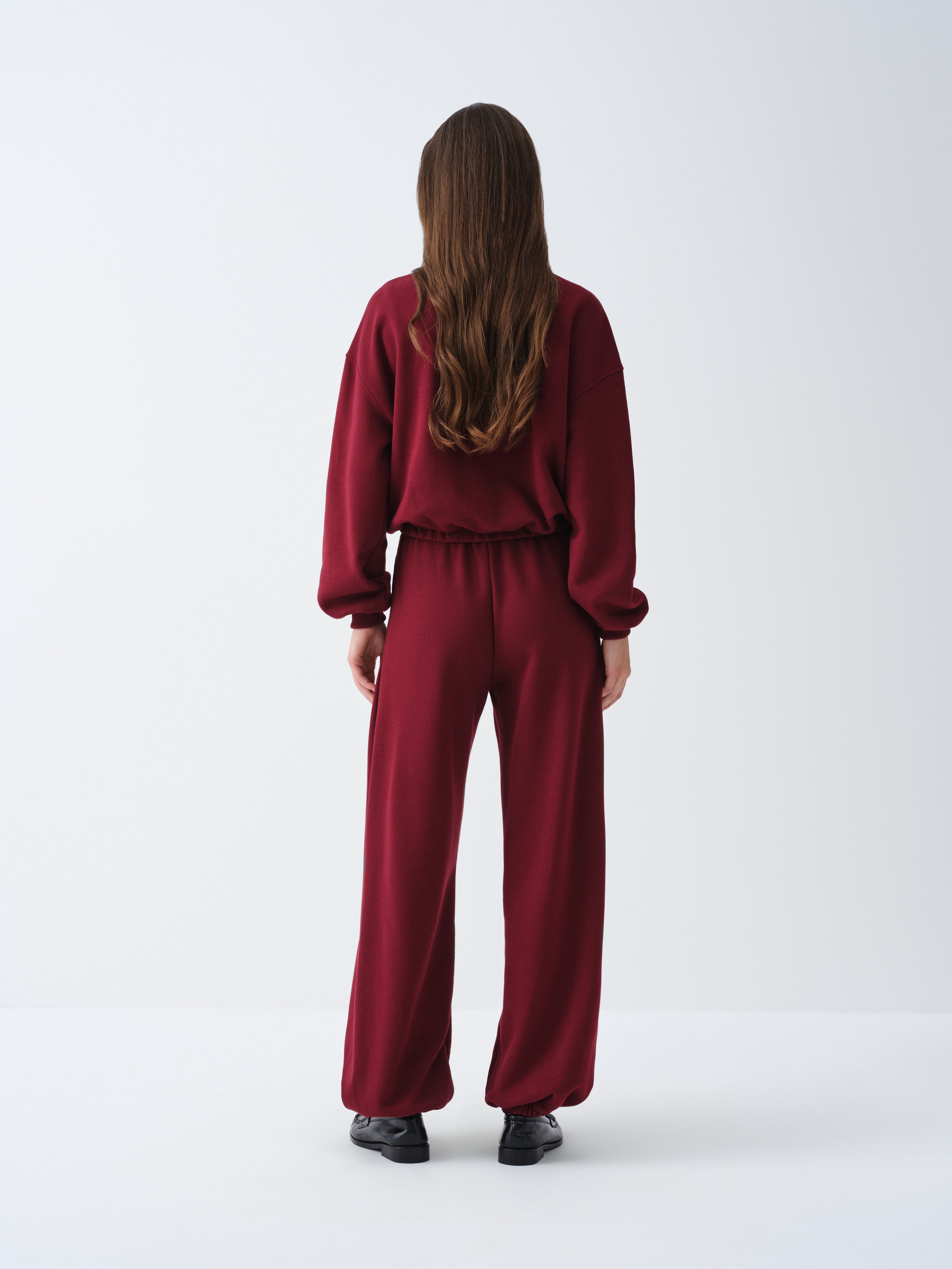 ALYA BURGUNDY SWEATPANTS