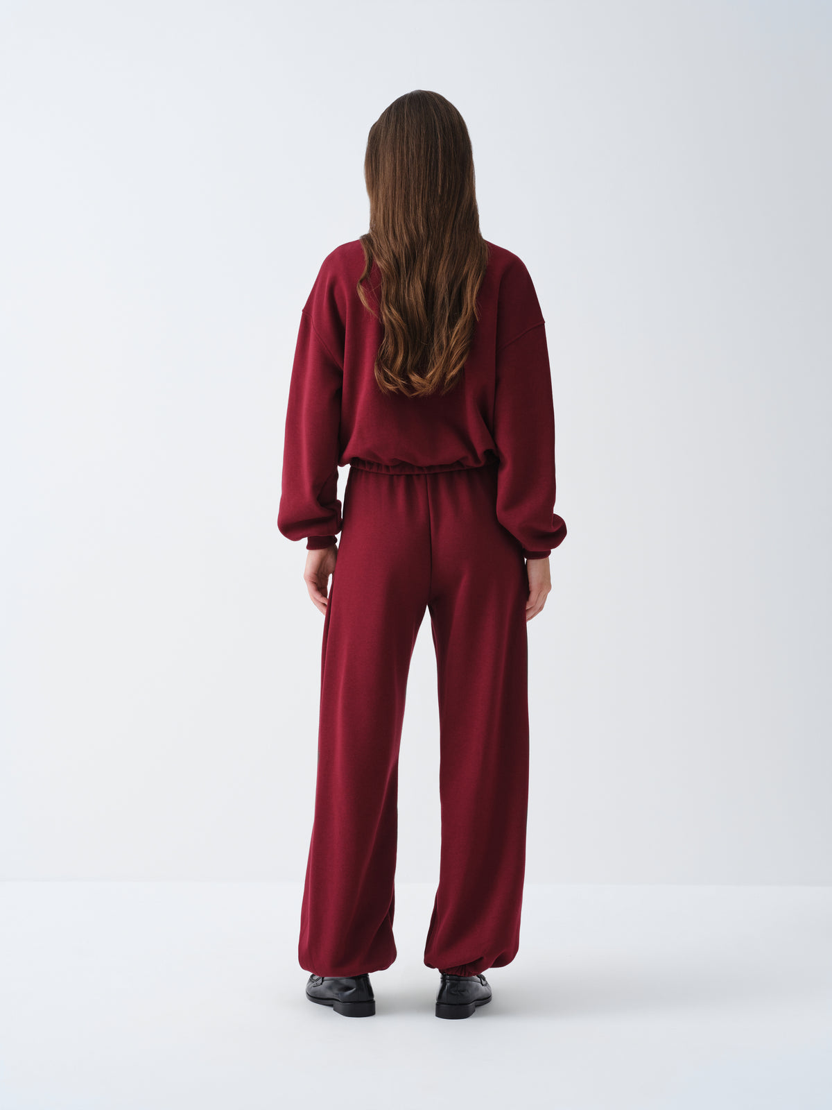 SPODNIE DRESOWE ALYA BURGUNDY