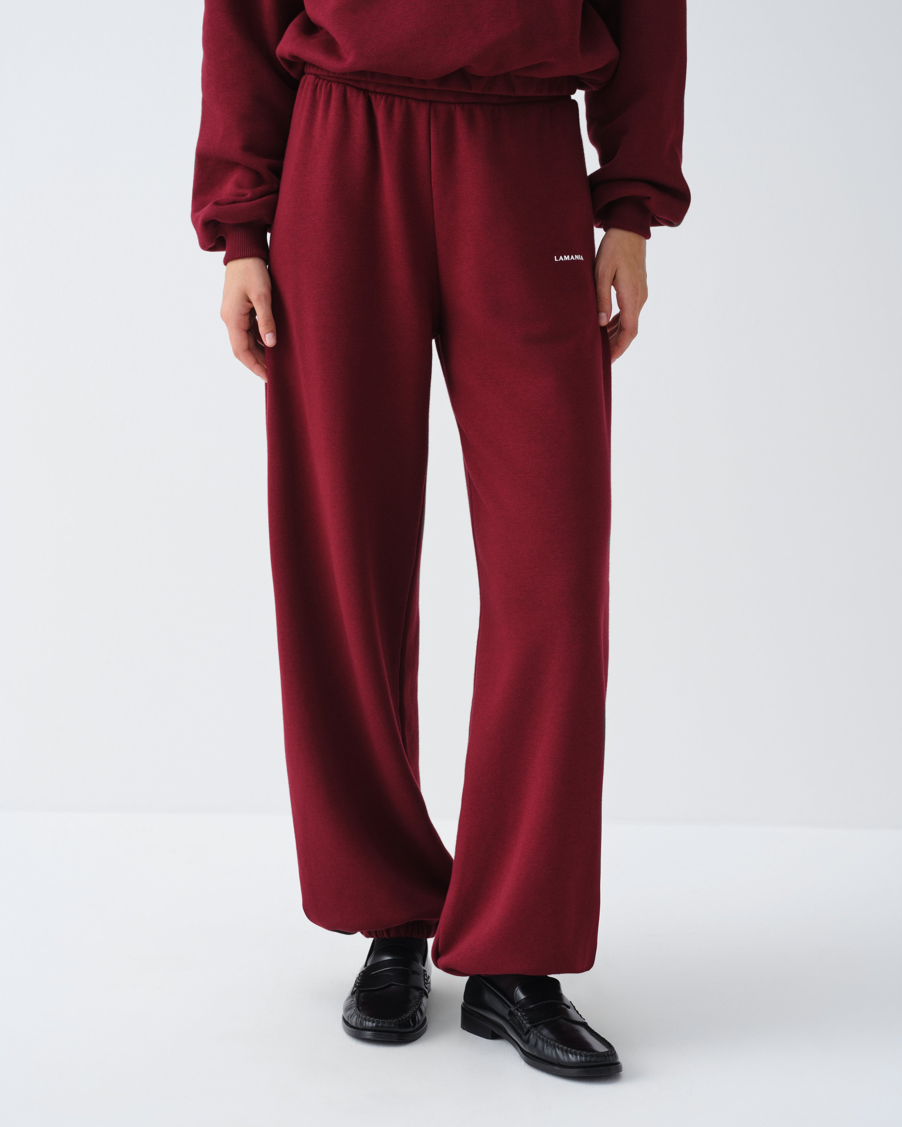 SPODNIE DRESOWE ALYA BURGUNDY