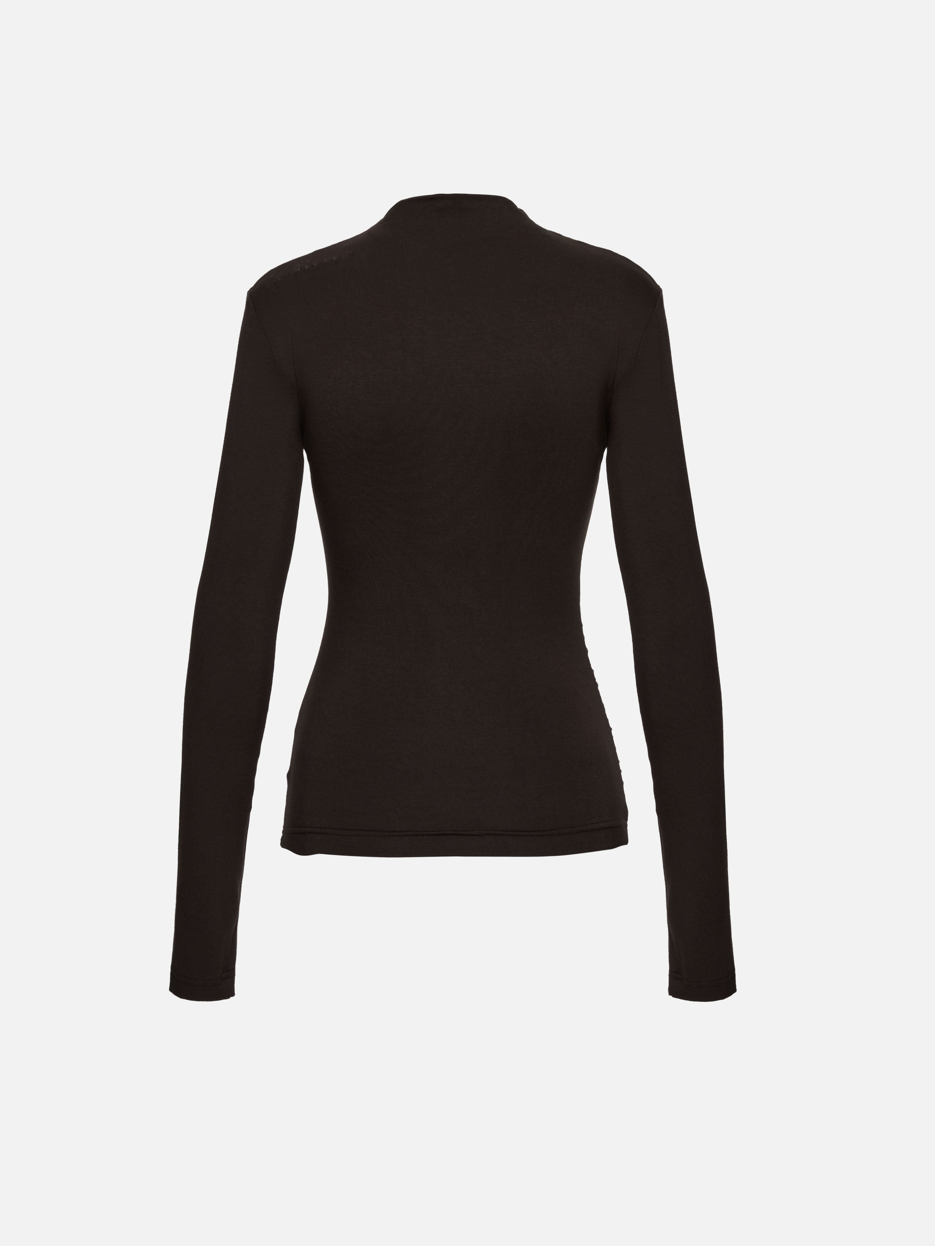 SANNE LONG SLEEVE DARK CHOCOLATE