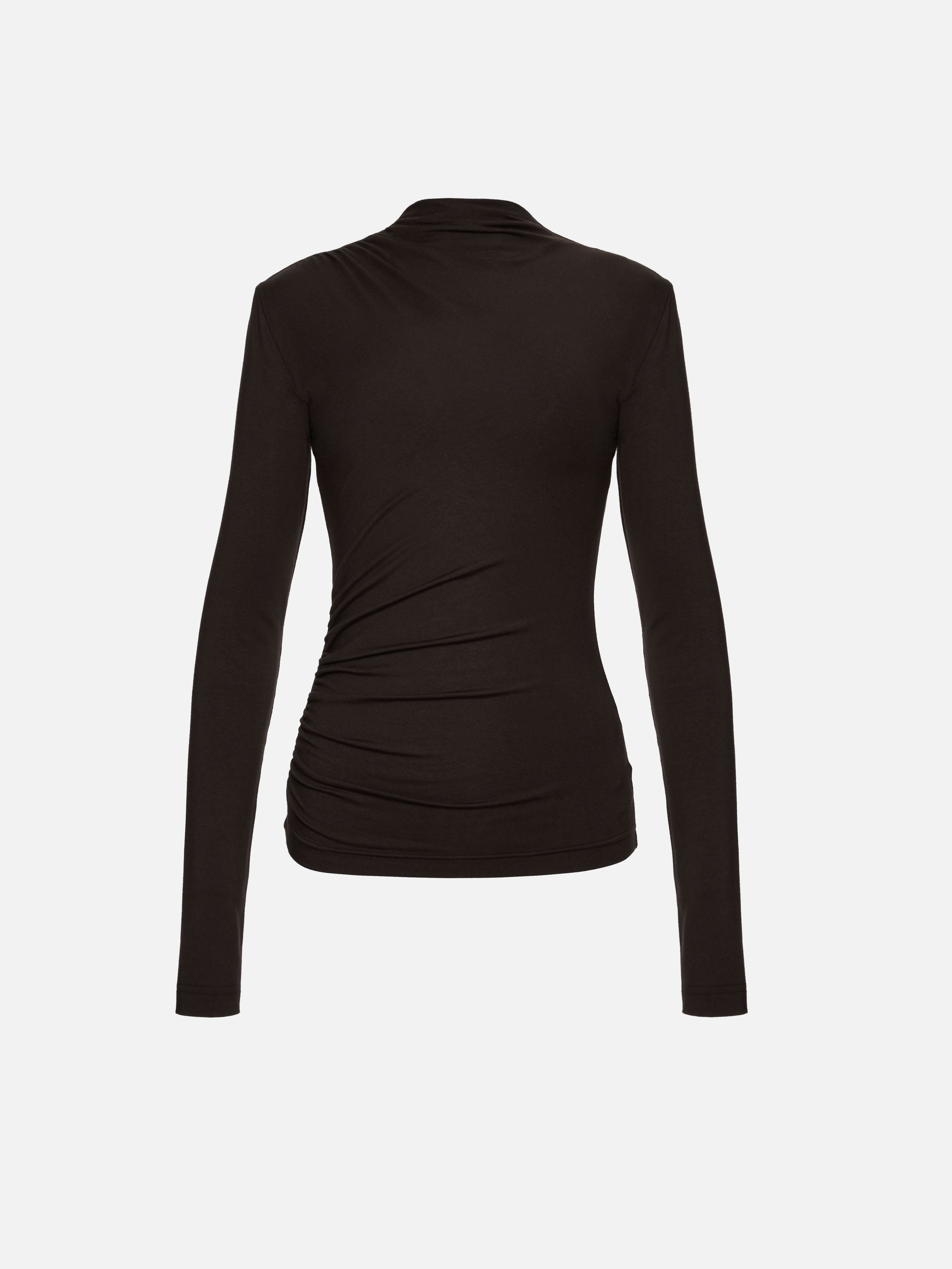 SANNE LONG SLEEVE DARK CHOCOLATE