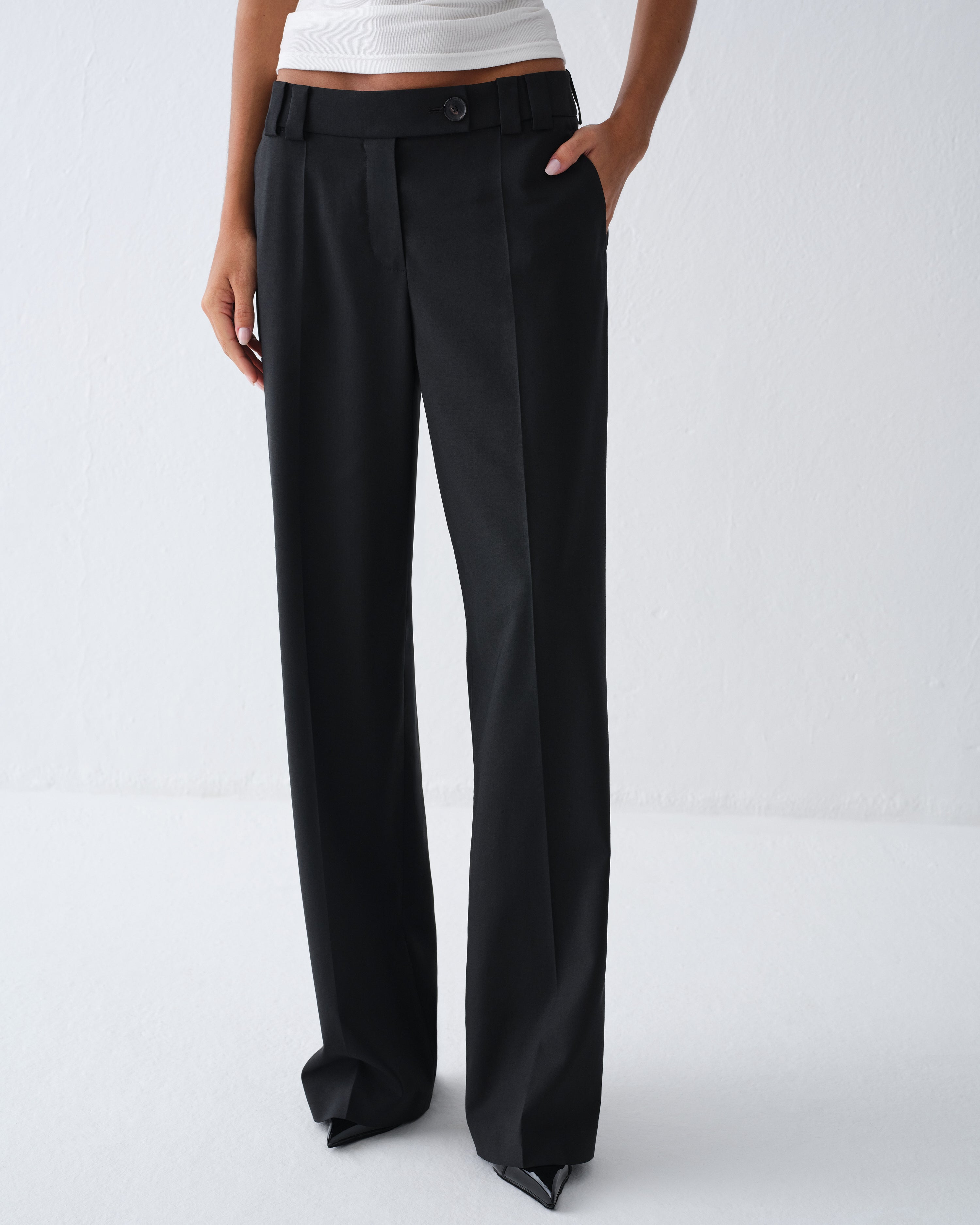 SELI BLACK DRESS TROUSERS