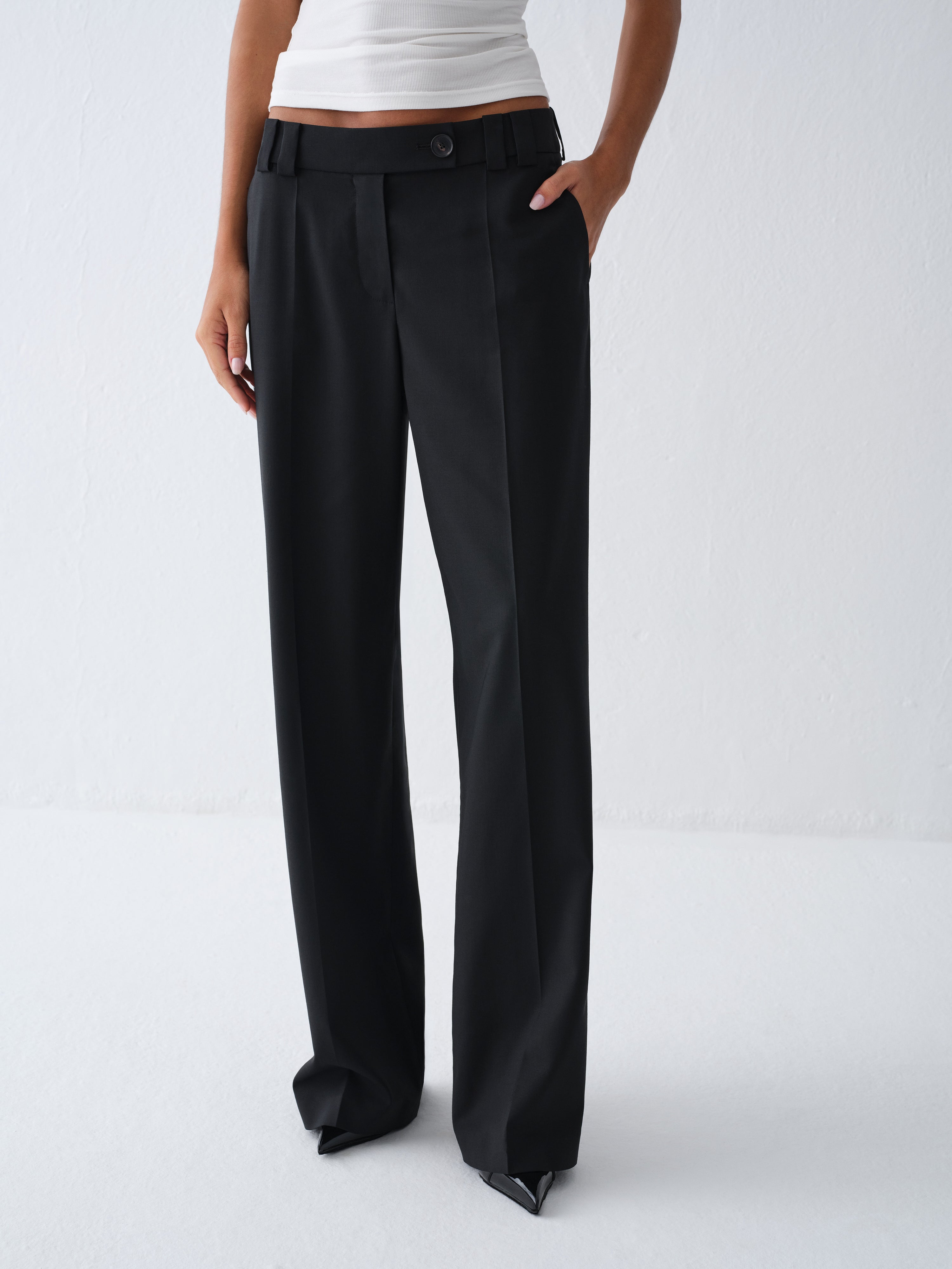 SELI BLACK DRESS TROUSERS