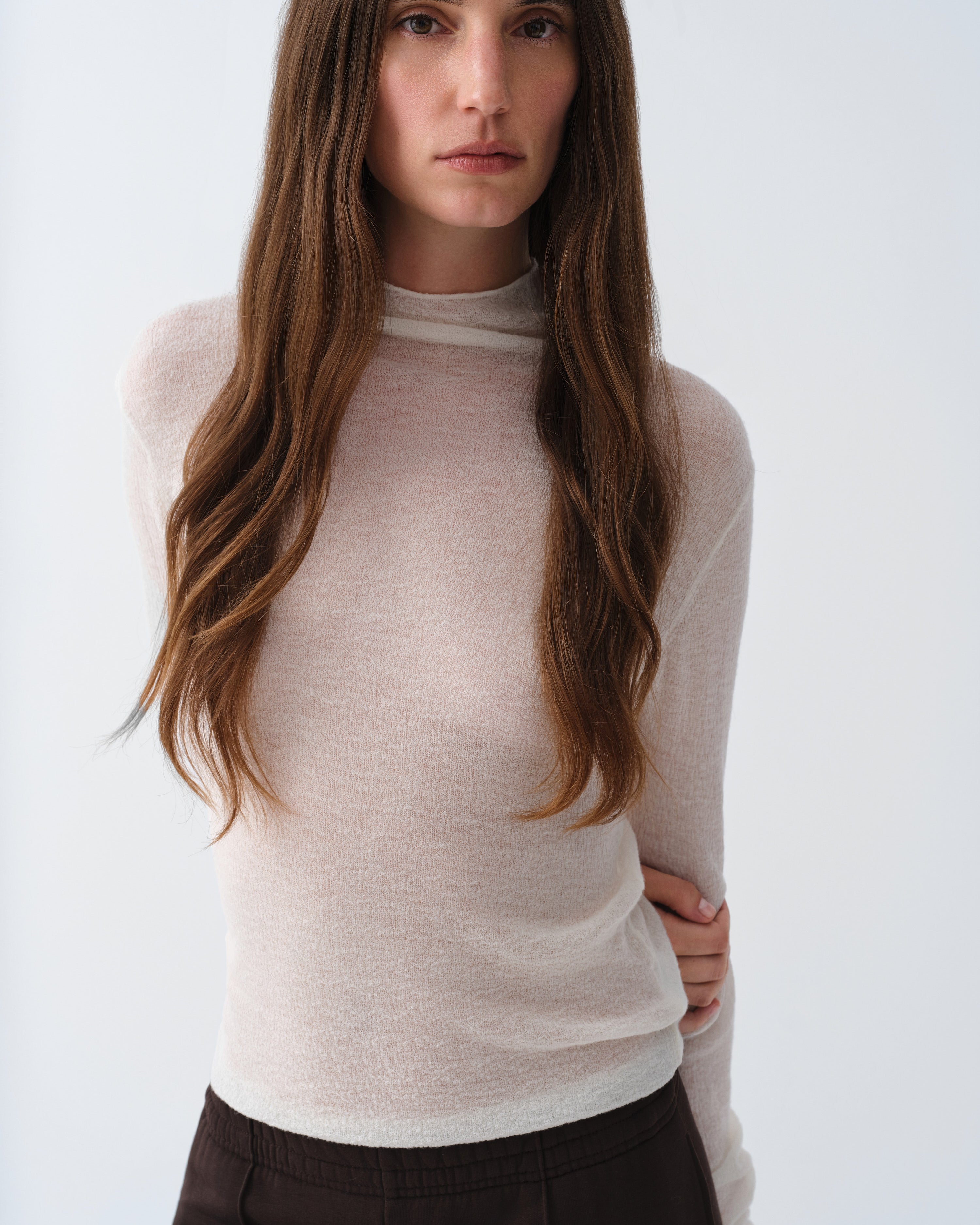 LONGSLEEVE SHEER ECRU
