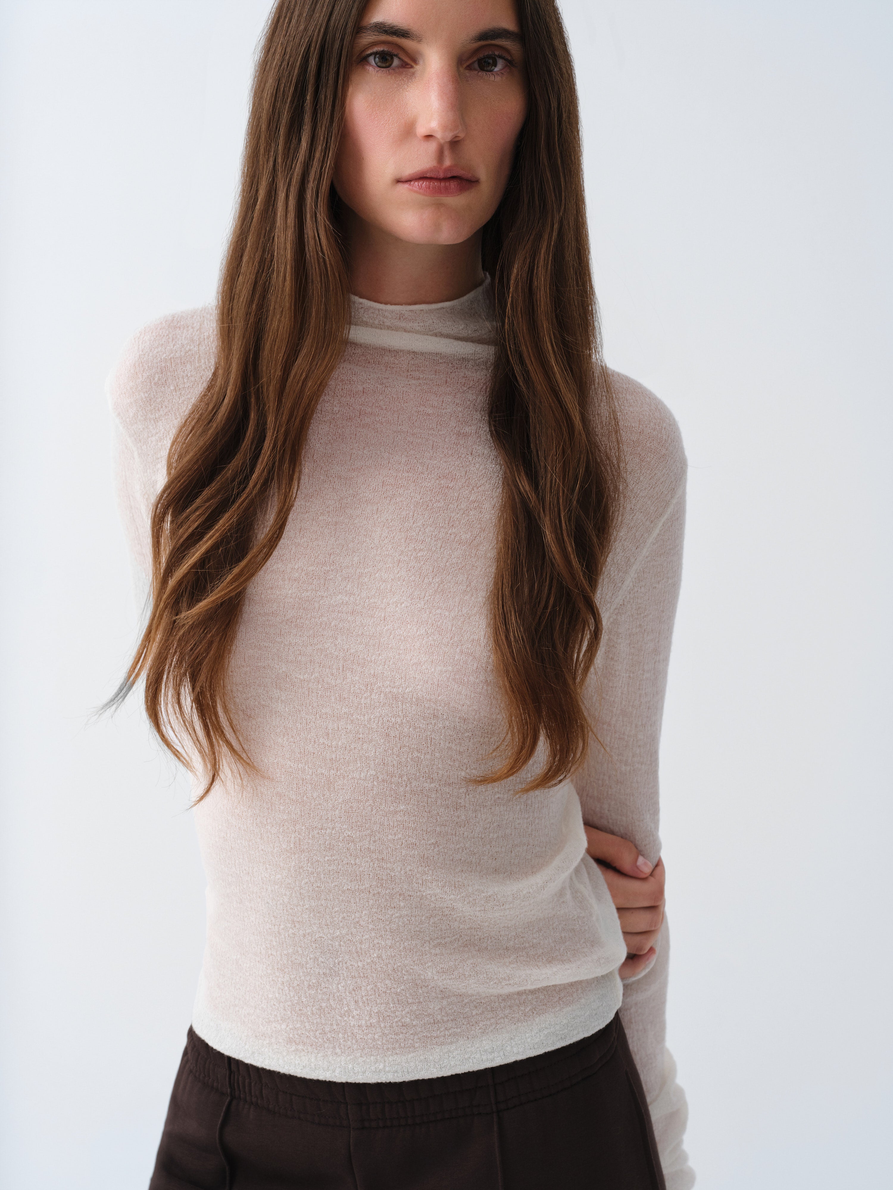 LONGSLEEVE SHEER ECRU